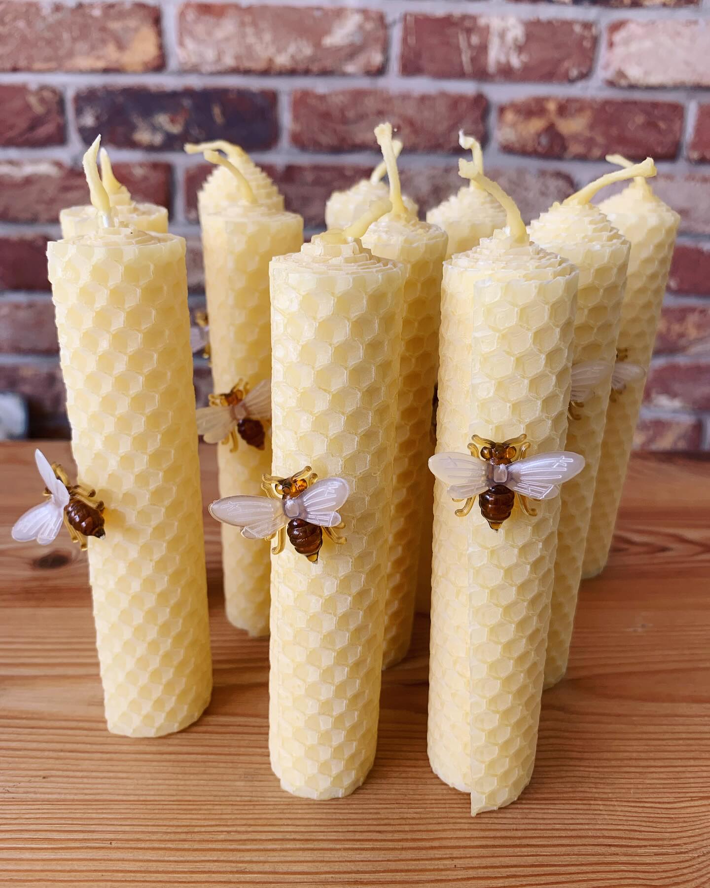 A few more candles off to a new home! 🕯️ #candles #candle #beeswaxcandles #beeswax #bee