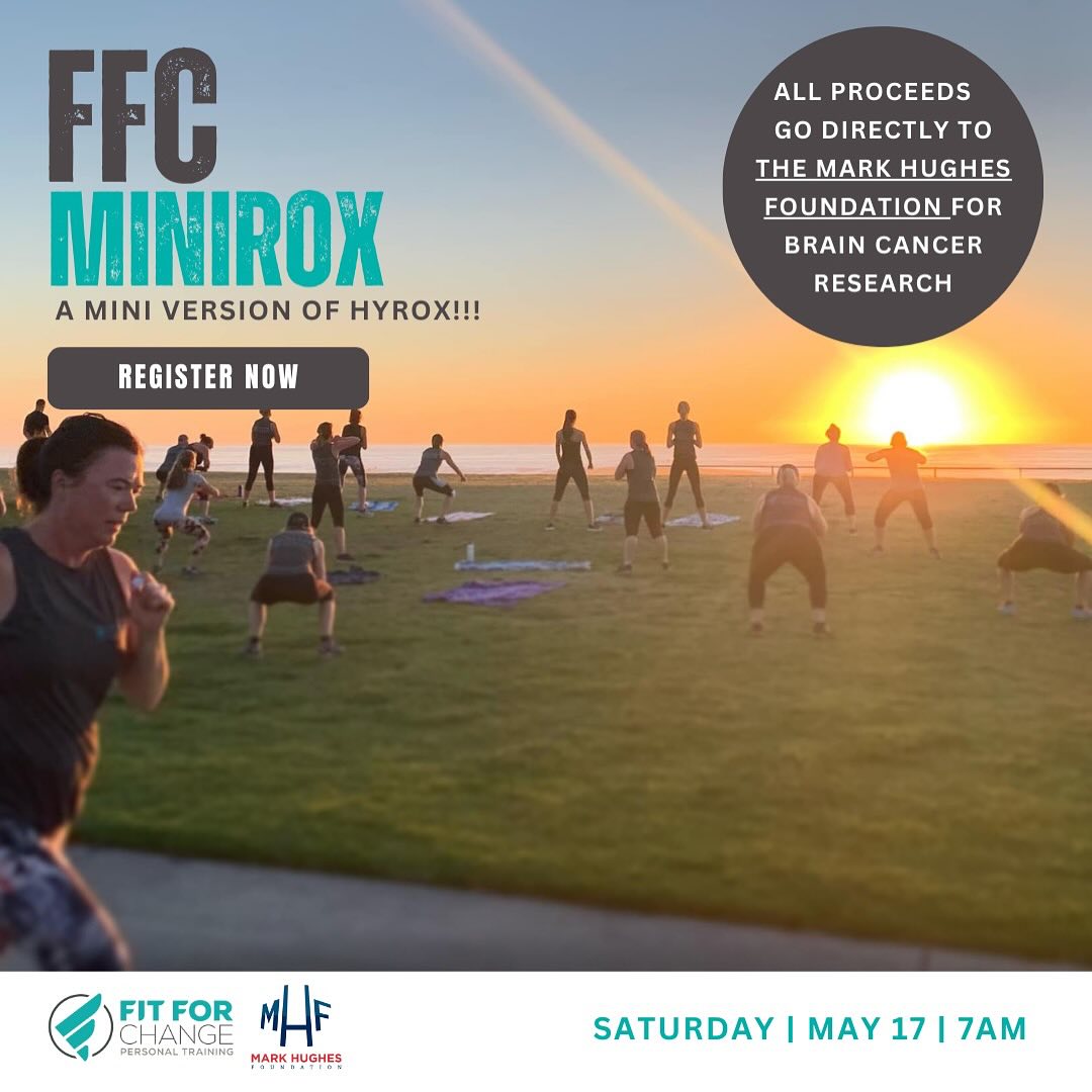 💫C H A R I T Y . H Y R O X . E V E N T💫
Come down and join us at the Thirroul Beach Reserve for a day of fun and giving back! The FFC MINIROX is a fantastic opportunity to challenge yourself and have a fun morning with friends; all while supporting a great cause🫶🏼
ALL the funds raised from tickets purchased or donations made will go directly to the @markhughesfoundation to help raise much needed funds for brain cancer research and to help support brain cancer patients and their families.
The FFC MINIROX event is a mini, outdoor version of the global phemomenon HYROX and includes 6 x 500m runs and 6 x strength stations. You can tackle it solo or team up with a friend but this event is designed for EVERYONE to get involved👊🏽🔥
Check out the workout, the pricing and all the information you need to know by clicking the link in my bio➡️ @fitforchangept
Your ticket includes event entry, an FFC MINIROX training singlet and breakfast after the event☺️
A special shout out to our sponsors Mel and Glen at @wb.sports08 who kindly offered to donate the training singlets so we can contribute more money to where it's needed most🙏🏽
WE HOPE YOU CAN MAKE IT💪🏽 Love Alyssa, Josh and Max☺️