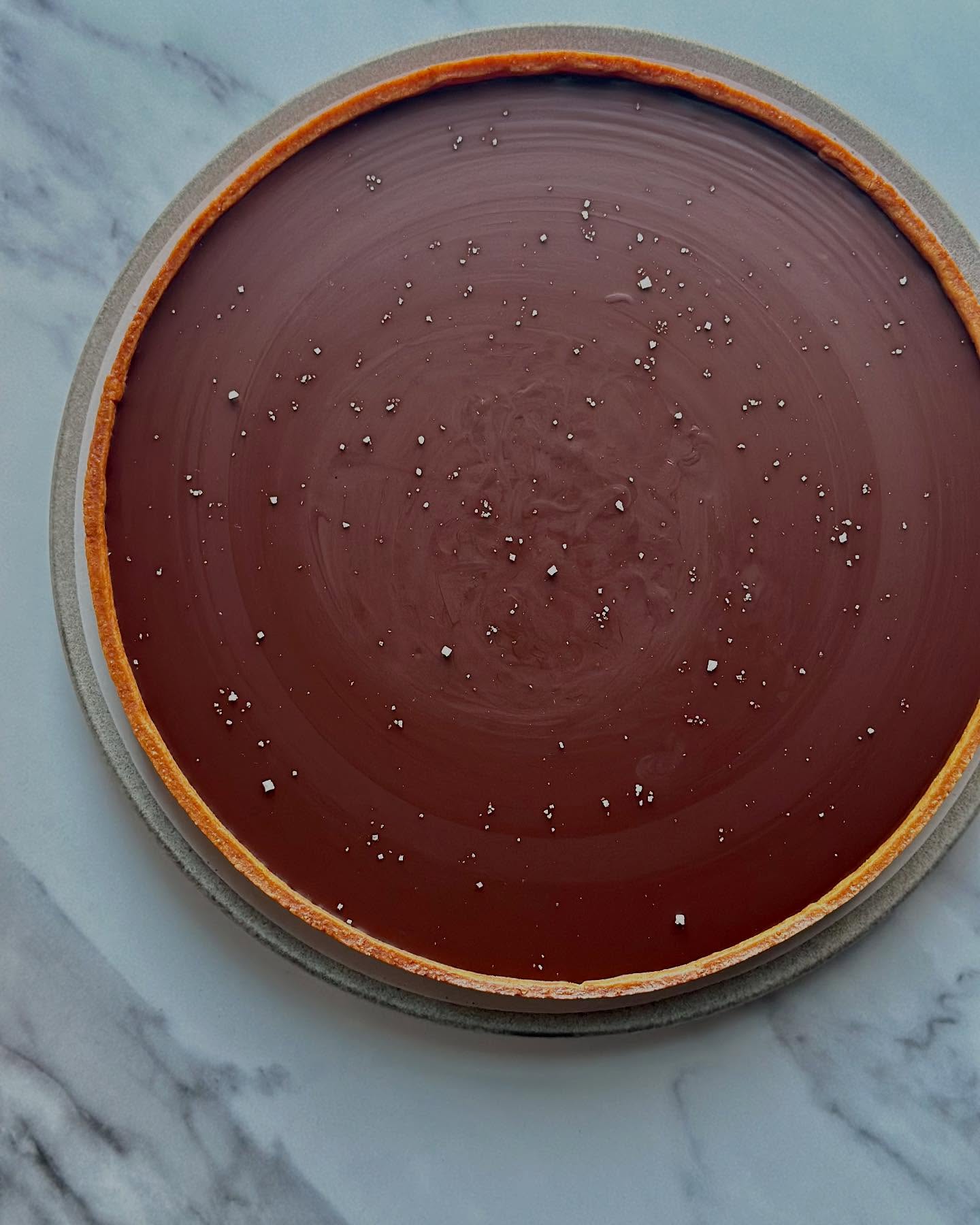 It’s pi day, let’s celebrate with a dark chocolate ganache pie!