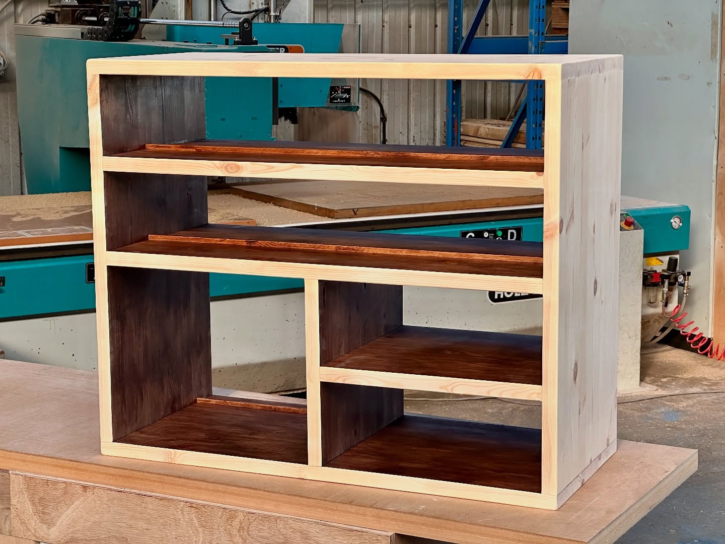 CD and Vinyl Record HiFi Storage unit waiting for the final coat of finish to be applied! #komodafurniture