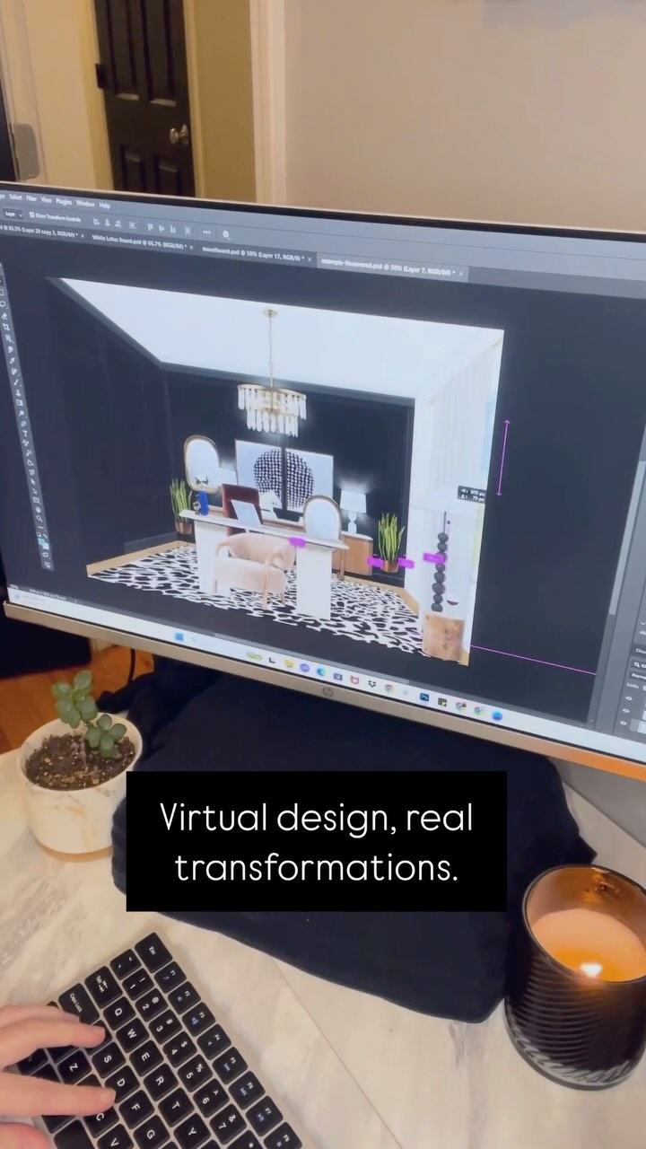 Bringing spaces to life, one pixel at a time. See how e-design transforms ideas into reality—no matter where you are!
#VirtualInteriorDesign #EDesign #onlineinteriordesign #3drendering #moodboard #spaceplanning #interiordesign