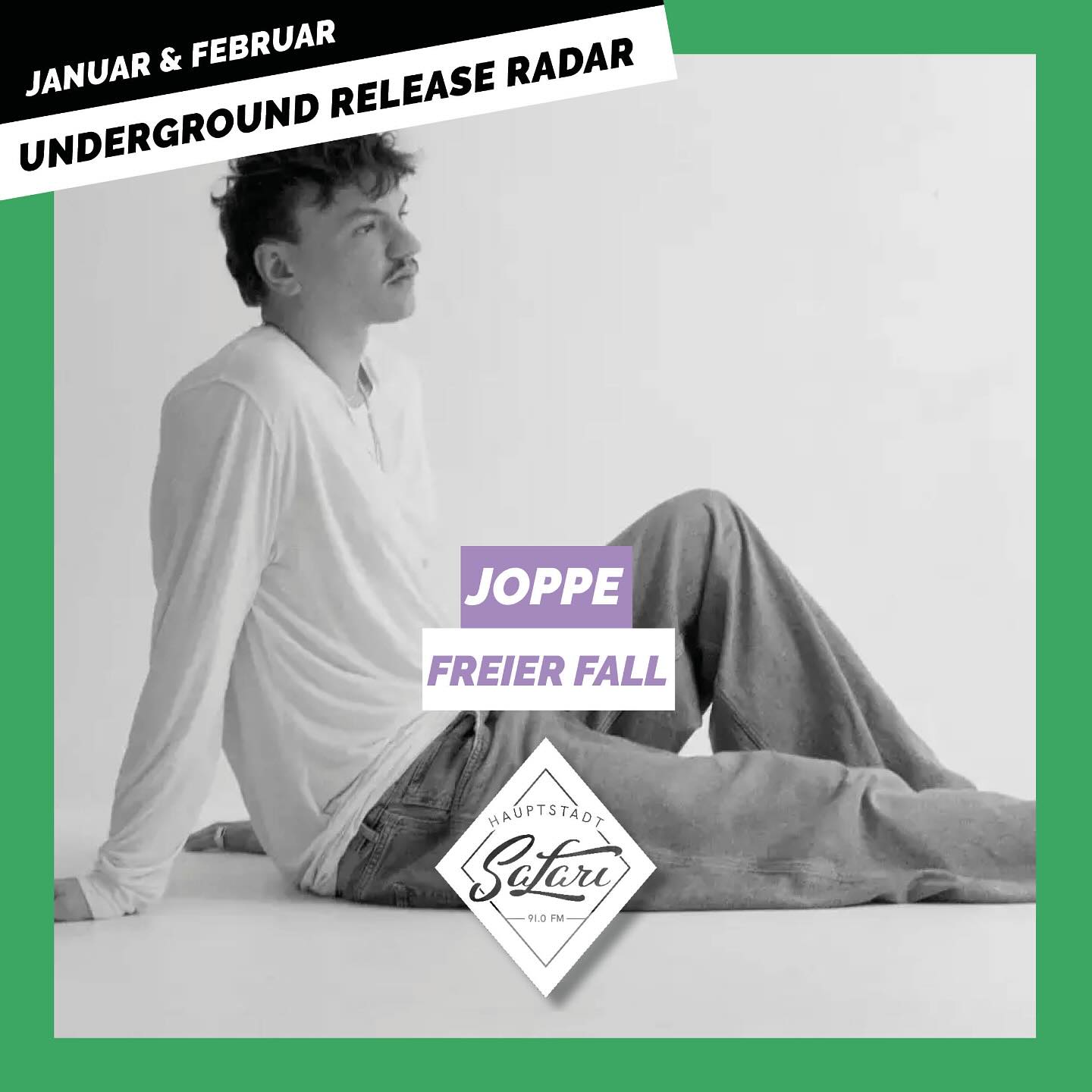 ◾️JOPPE ist ein deutscher Künstler, der mit seinem einfühlsamen Indie-Pop und tiefgründigen Texten überzeugt.
◾️In seinem Song “freier fall” thematisiert er die inneren Kämpfe und Unsicherheiten, die viele von uns
kennen. Mit Zeilen wie “Tausend Dinge in meinem Kopf drin” und “Herz entgleist, Mittelmaß hätt uns doch nie gereicht” spricht er die Herausforderungen an, denen wir uns oft stellen müssen. Musikalisch überzeugt der Track mit einer Mischung aus einfühlsamen Melodien und kraftvollen Beats, die die emotionale Tiefe des Textes unterstreichen.
◾️Für alle Berliner Fans: Aktuell sind keine Konzerttermine von JOPPE in Berlin bekannt. Es lohnt sich jedoch, seine Social-Media-Kanäle im Auge zu behalten, um über zukünftige Auftritte informiert zu bleiben.
👉 Jetzt den ganzen Underground Release Radar auf Spotify hören! Link in der Bio 🎧