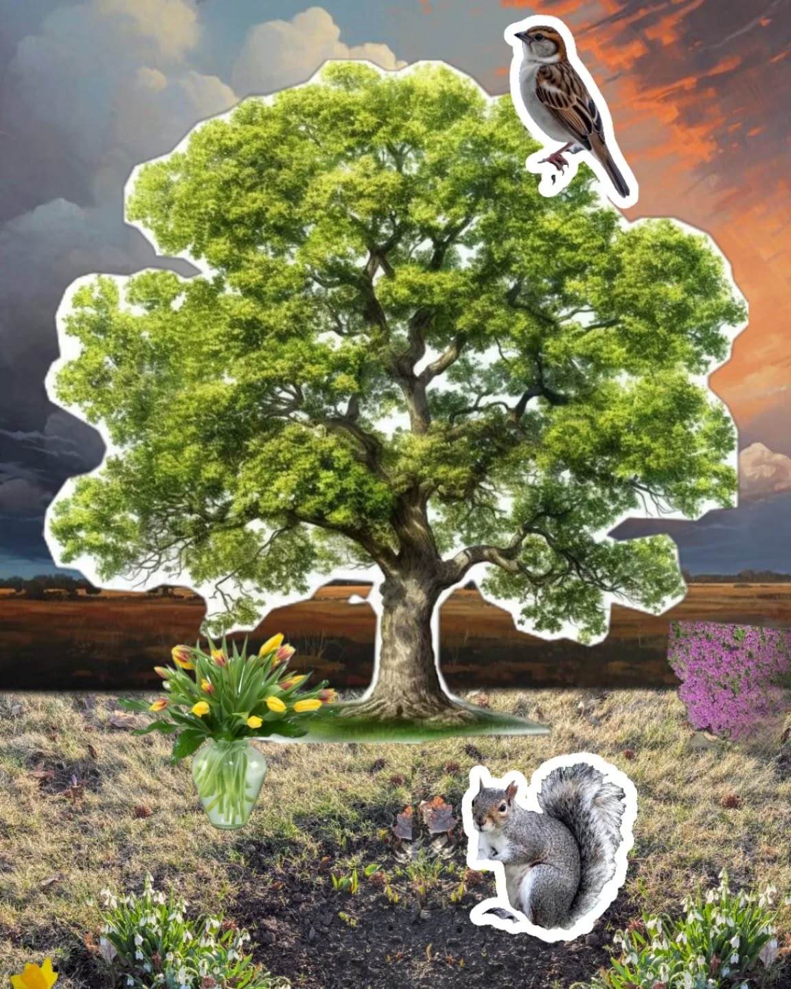 Spring Affirmation Collage ๐จ
springtime knows that dark/light, rain/sun, death/ life - all exist together โจ
#collagework #arttherapy #transformation #somatictherapist #expressivetherapy #juxtaposition #multipletruths