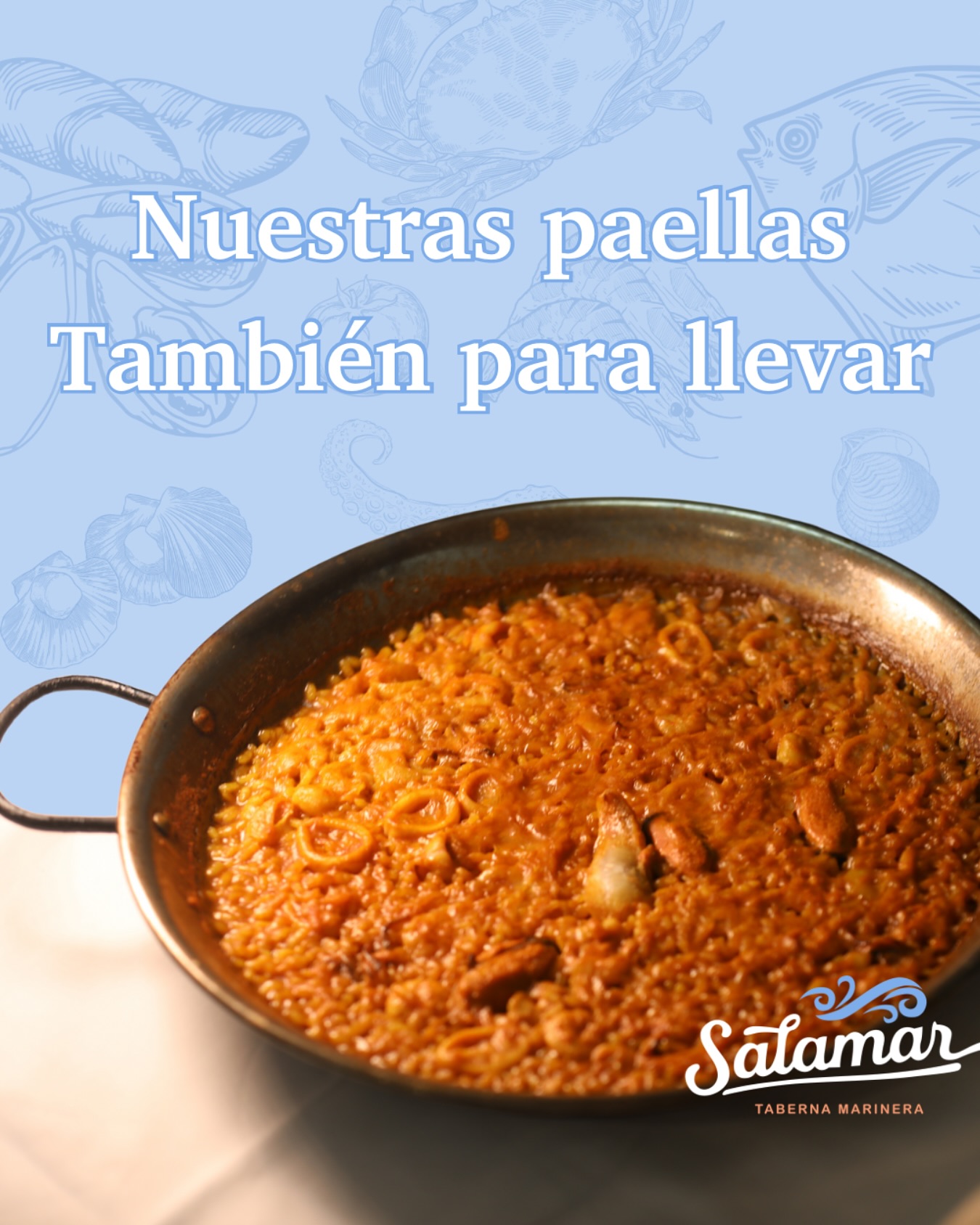 Ven a recoger tu paella y llévate 10% de descuento! 🥘 ☎️ Llámanos y haz tu pedido 91 415 44 66
📍Calle de Cartagena 103. Madrid
