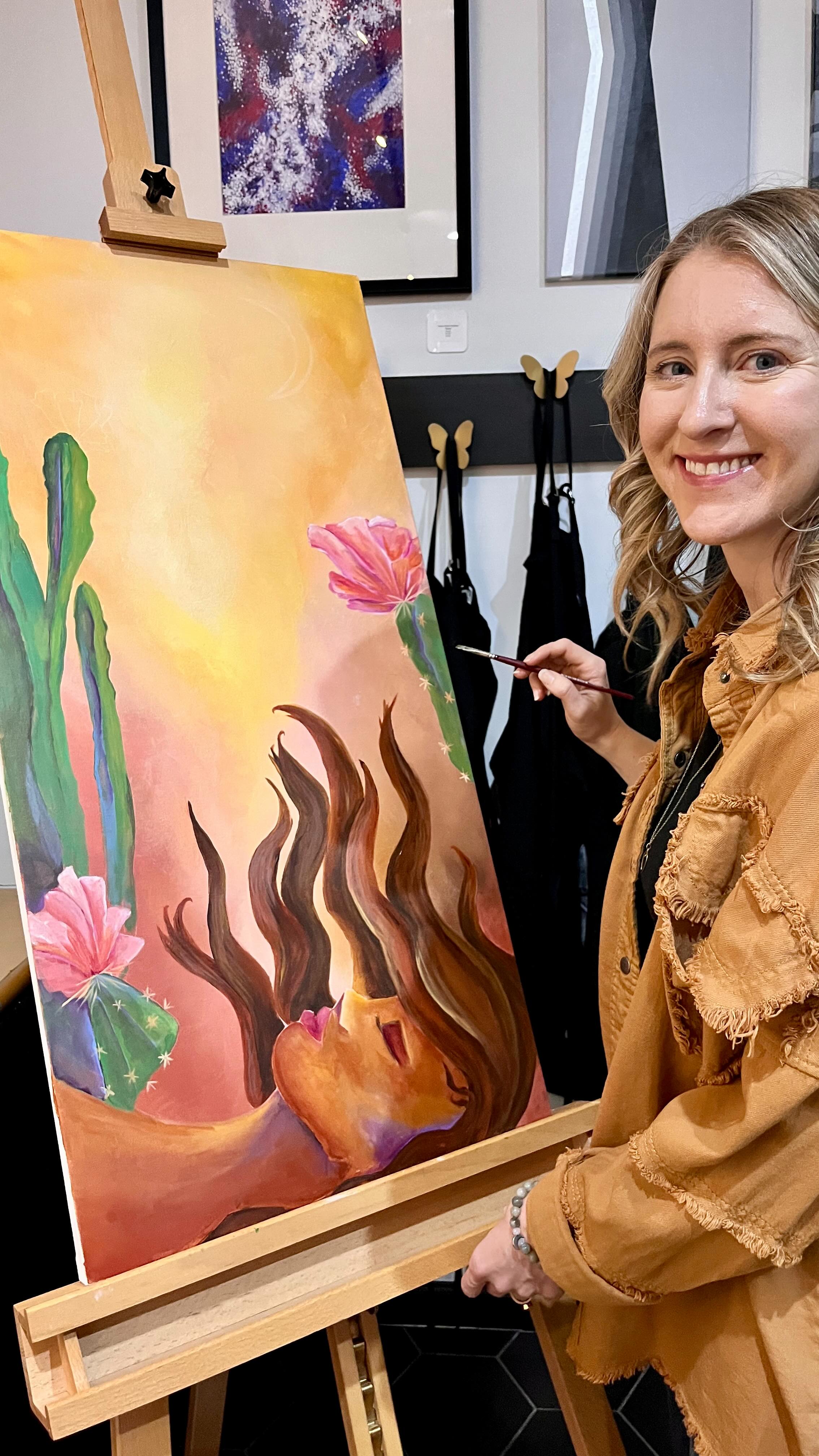 Who else finds the desert to be one of the most soothing places for the soul?! 🏜️☀️🌵
.
.
.
.
#wildridgemoon #goddessart #desertpainting #soothinglandscape #soulart #paintingprogress #desertglow