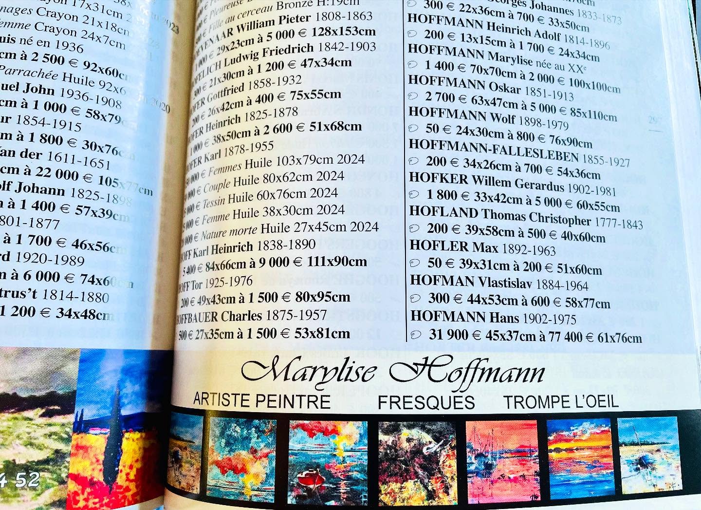 🚀 Mon art entre dans une nouvelle dimension ! 🚀
C’est avec fierté que j’annonce que mes œuvres sont désormais cotées au Guid’Arts 2025, la référence incontournable du marché de l’art. 📖✨
Être coté, c’est plus qu’une reconnaissance : c’est l’assurance pour les collectionneurs et investisseurs de la valeur de mes créations, aujourd’hui et pour l’avenir.
🎨 Pourquoi investir dans l’art ?
✔️ Une valeur tangible et intemporelle
✔️ Un marché en pleine expansion
✔️ Un moyen unique d’exprimer son identité et son goût
Mes œuvres sont disponibles pour acquisition et exposition. Envie d’ajouter une touche artistique forte et inspirante à votre collection ? Contactez-moi en message privé ou par e-mail 📩
🔗 Découvrez mon univers artistique et faisons de l’art un investissement d’émotion et de valeur !
#ArtInvestment #FineArt #GuidArts #ArtMarket #ContemporaryArt #Collectors #InvestInArt #ArtLovers #ArtForSale #InternationalArt #ArtCotation
🚀 My art enters a new dimension! 🚀
I am proud to announce that my works are now listed on the Guid'Arts 2025, the essential reference in the art market. 📖✨
Being listed is more than a recognition: it is the assurance for collectors and investors of the value of my creations, today and for the future.
🎨 Why invest in art?
✔️ A tangible and timeless value
✔️ A rapidly expanding market
✔️ A unique way to express your identity and taste
My works are available for acquisition and exhibition. Want to add a strong and inspiring artistic touch to your collection? Contact me in private message or by email 📩
🔗 Discover my artistic universe and make art an investment of emotion and value!
#ArtInvestment #FineArt #GuidArts #ArtMarket #ContemporaryArt #Collectors #InvestInArt #ArtLovers #ArtForSale #InternationalArt #ArtCotation
