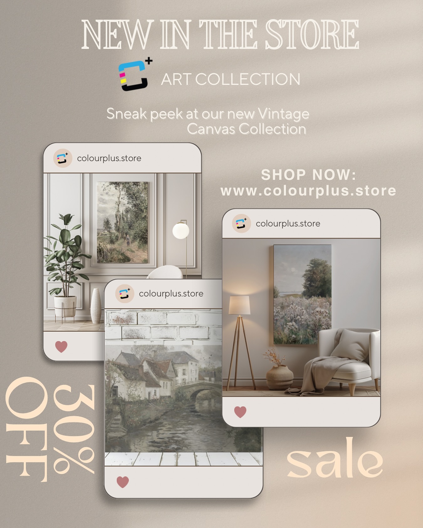 New canva art in stock. And here’s the best part- our new vintage collection is on sale for a limited time. Shop now on www.colourplus.store
#NewCollection #ArtForEveryone #DecorIdeas