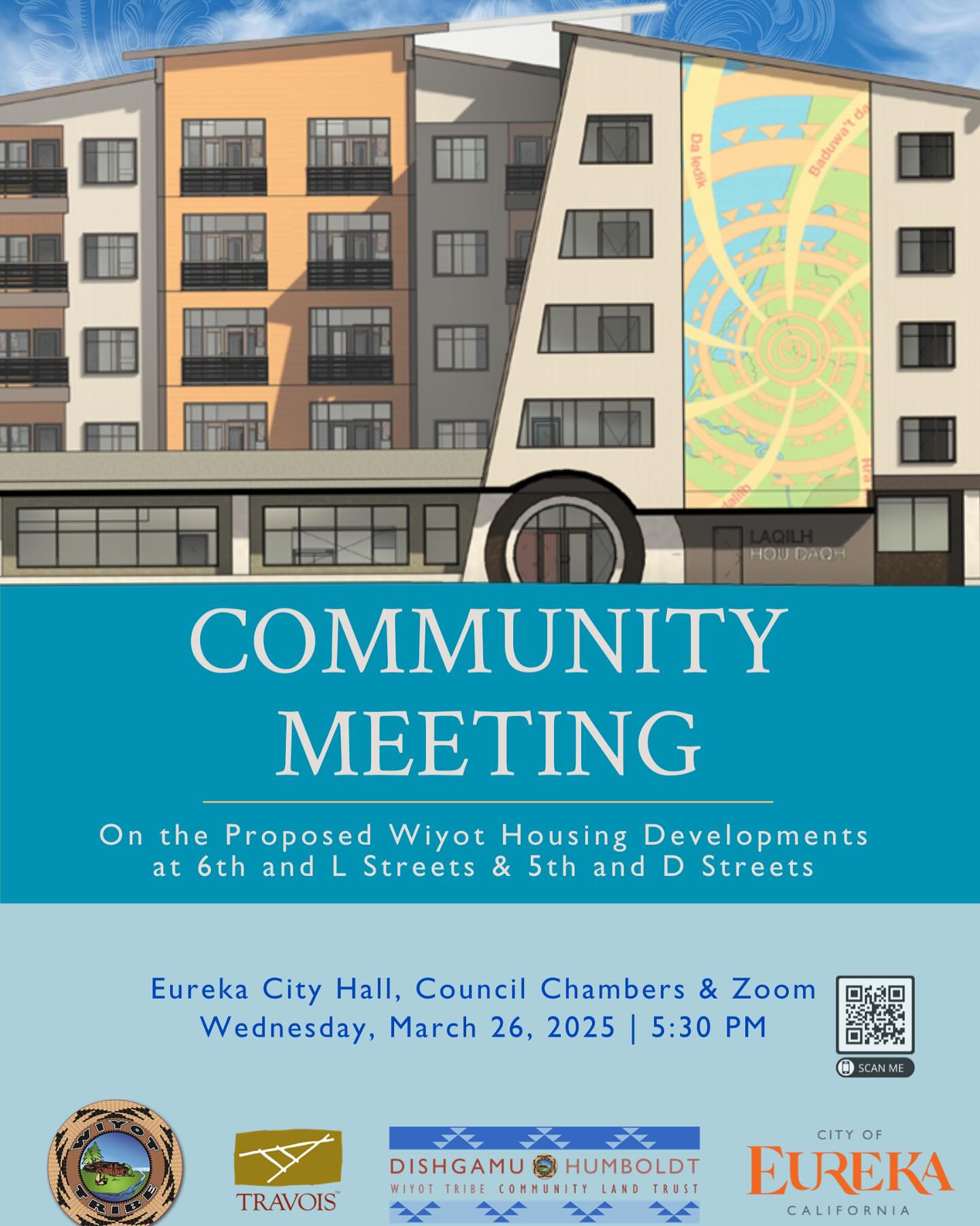 Hey North Coast!
NCPA is calling on community members to come out and show support for Dishagamu Humboldt’s (Wiyot Tribe’s Community Land Trust) housing development plans at Eureka City Council’s meeting tomorrow at 5:30pm.
Dishgamu Humboldt’s plans would create desperately needed affordable housing that would not be subjected to the greed of the capitalist/landlord class who bear unjust influence over our housing in Humboldt County.
In an era of profound landlord price-gouging and rapidly decaying end-stage capitalism, affordable housing and community land trusts are needed more than ever. We hope to see and hear from you all tomorrow!
