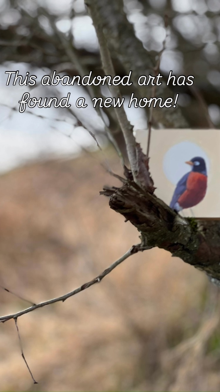 After a couple of days , this “abandoned art” little bird had not been found in its hidden location, so I moved it only for it to find its new home a short time later! 💕💕#mrpmartstudiotour
#mapleridgepittmeadows
#mapleridgeart
#pittmeadowsart
#localartistsbc
#bcartists
#artstudiotour
#motherdaysouting
#thingstodoinmapleridge
#thingstodoinpittmeadows
#supportlocalartists
#handmadebc
#arttourbc
#meettheartists
#explorelocalart
#bcartsandculture
#celebratemothersday
#creativebc
#artcollectorsbc
#openstudiosbc
#studiotour2025
#artinmapleridge
#artinpittmeadows
#weekendartadventure
#shoplocalart