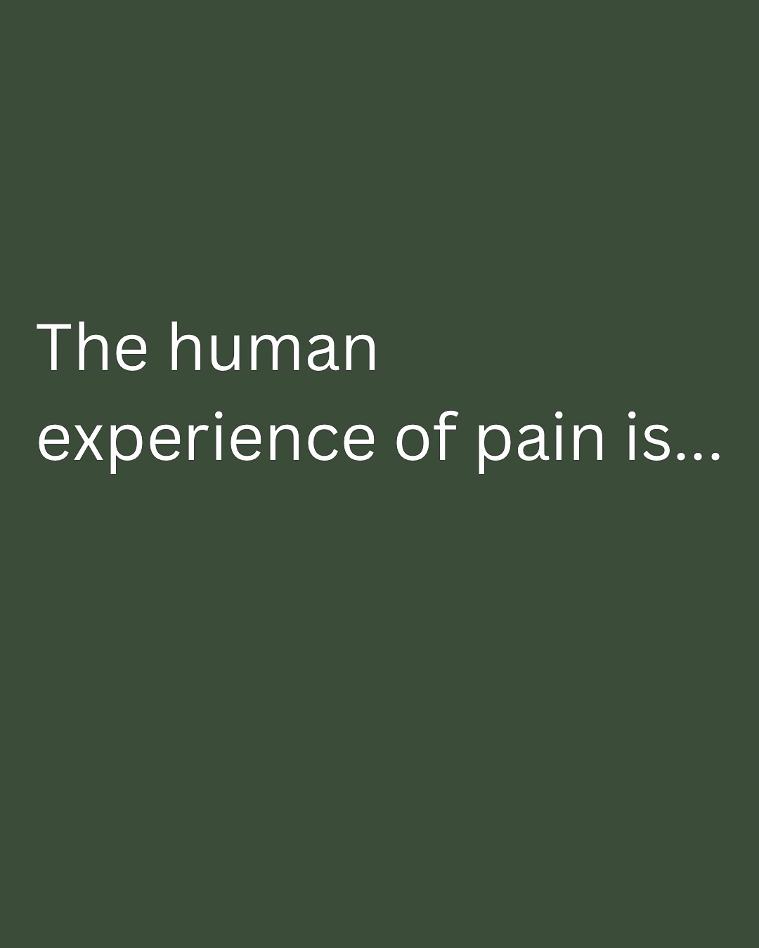 Pain is often the reason - to seek support, to make changes, to listen to your body.
There’s so much to say about pain, I’ve summarised a few of my recent thoughts 💭
Do you feel able to resource yourself effectively when you’re experiencing pain? And what does pain mean to you?
#physio #pilates #embody #pain