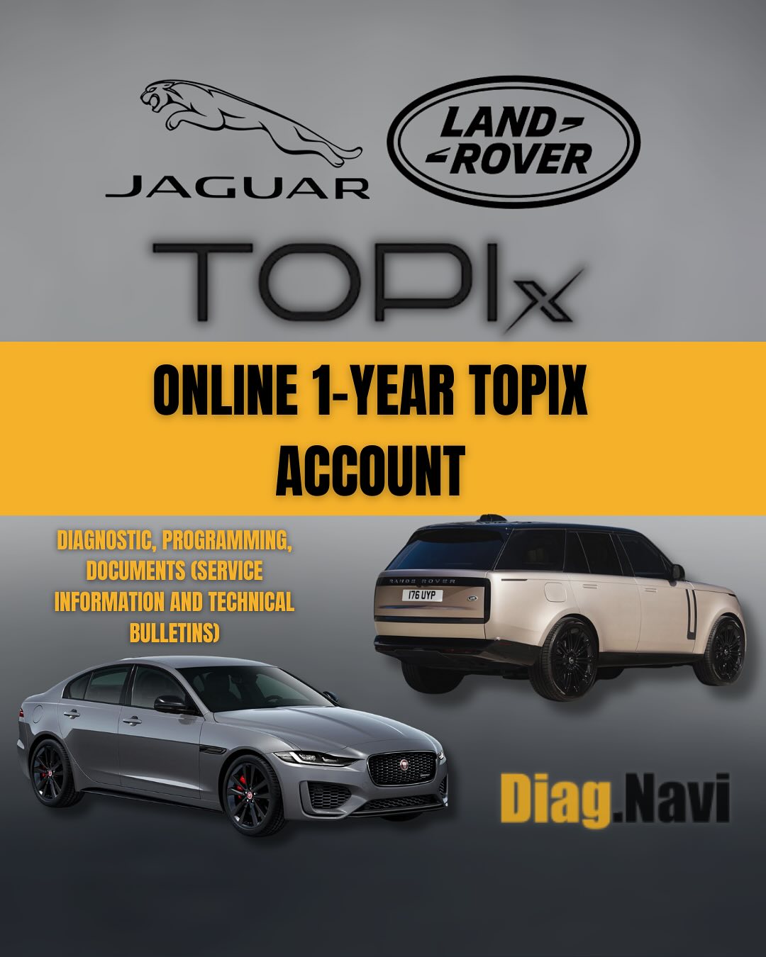 Jaguar & Land Rover (JLR)
Topix Cloud Account:
Diagnostic & Programming
Documents
Service Information &Technical Bulletins
#topix #topixcloud