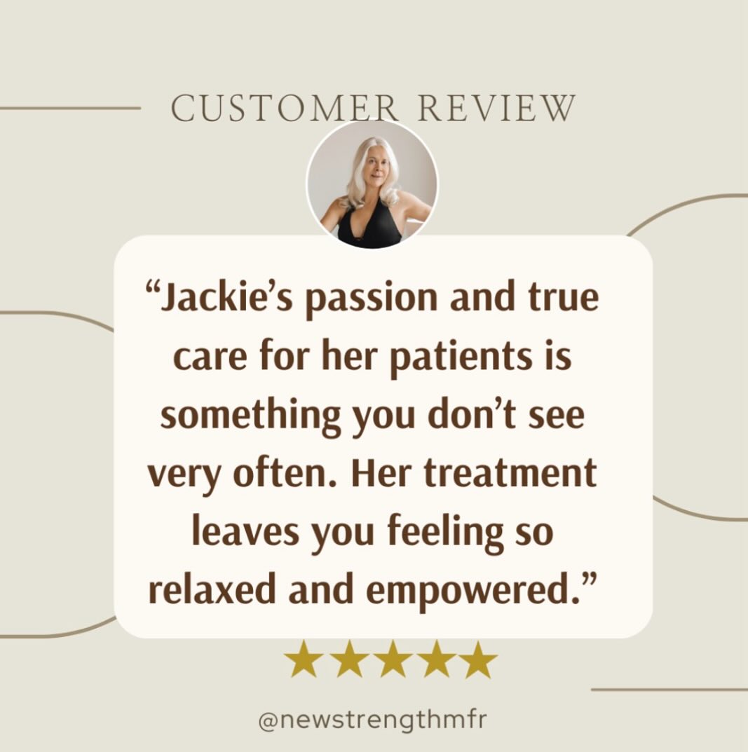 Our latest Google review and it means the world to be a provider that has time to hold the space for someone by giving you my full attention to see you, hear you, and help empower you.
This is what it’s like working with me. Happy to help you and your family with your healing journey. Book online at www.newstrengthmfr.com