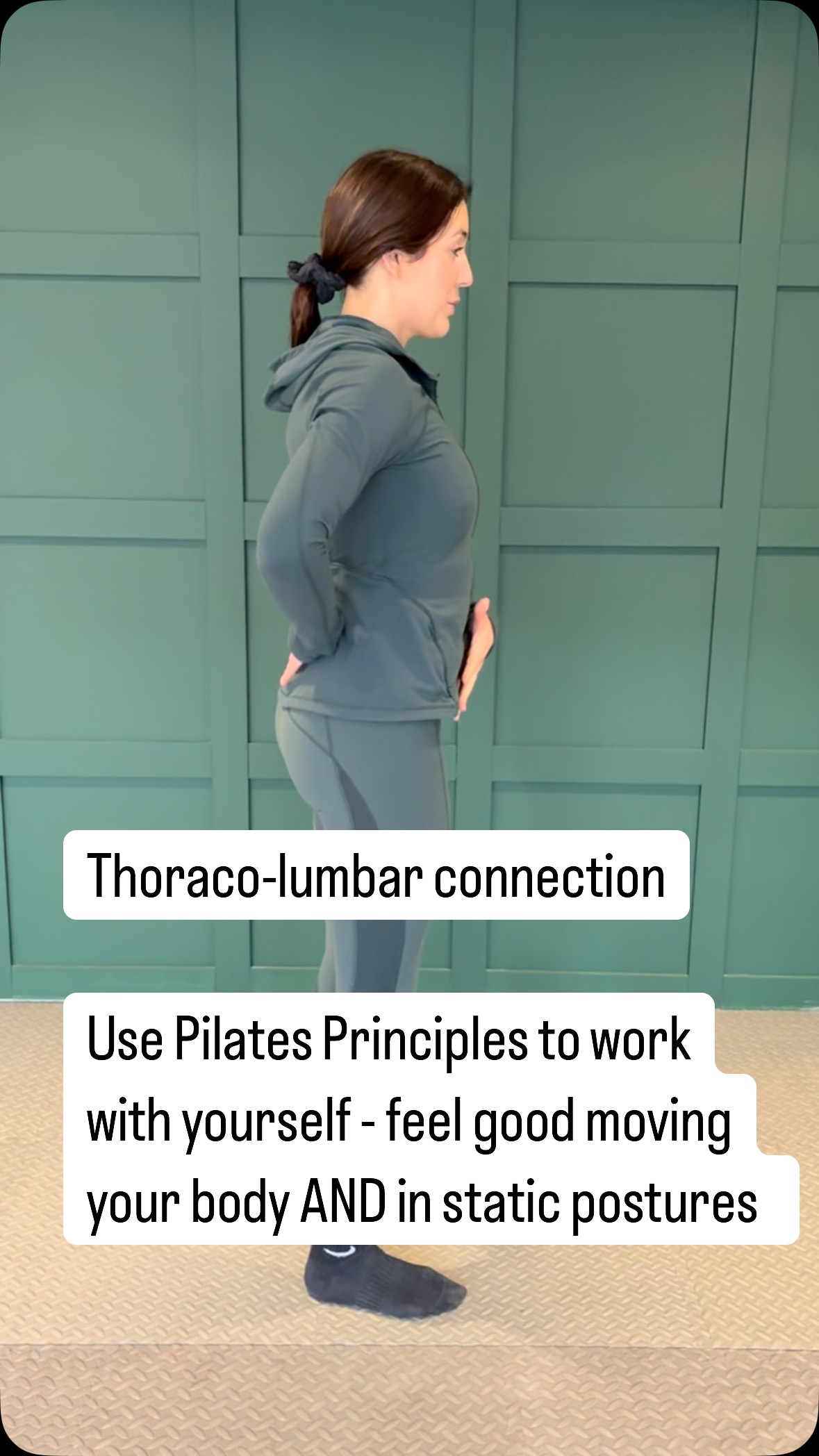 Our spines aren’t always in perfect ‘alignment’
That’s another conversation entirely…..
However, knowing what your body is doing in space, feeling this connection and moving as it feels good for you, is impactful.
When I had persistent back pain, years ago, it was interesting to me as a Physiotherapist to work with myself I became aware of my repetitive postures, the sustained loads I was placing on my spine with hours of poor positioning. Manual therapy was very helpful, but only to a point.
I remember when I became a mum for the first time, my spine, now newly free of accommodating my bump, felt like it was moving in waves as I walked about. Connecting to my positioning, using Pilates techniques, and getting back to full activity levels helped so much. I knew what felt good and I got to know my body better through experiencing pain and through experiencing pregnancy and the postpartum period.
If you’re experiencing movement limitation in your daily life, avoiding activities you want you do, and feel stuck in cycles of pain without resources, know that you can be supported and things can improve, in so many ways.
#physio #physiotherapy #pilatesinstructor #embodyment