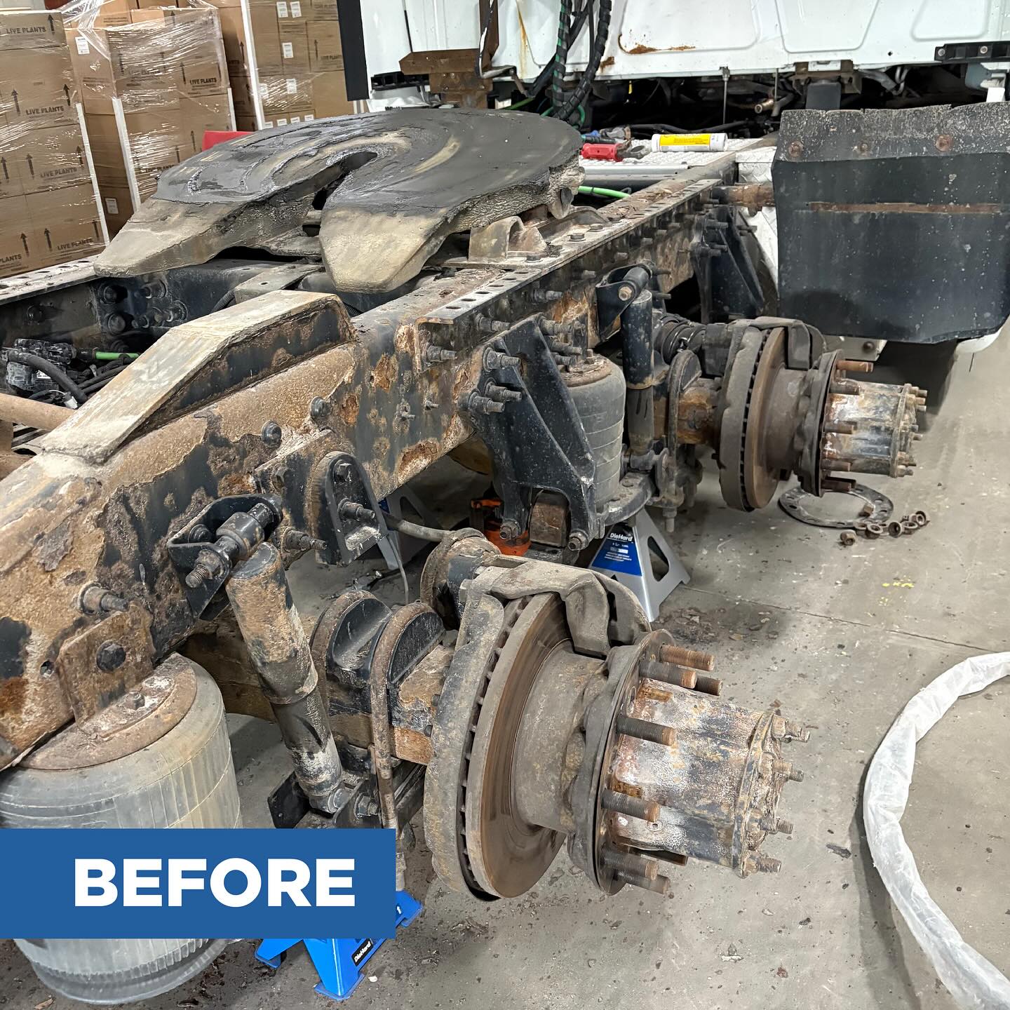 Rust removal on the undercarriage of a truck using dry ice blasting. Looking a whole lot cleaner now!
#rustremoval #dryice #blasting #blastcleaning #beforeandafter #cleaning #co2sweep #dryiceblasting #ecocleaning #truckcleaning #rusty