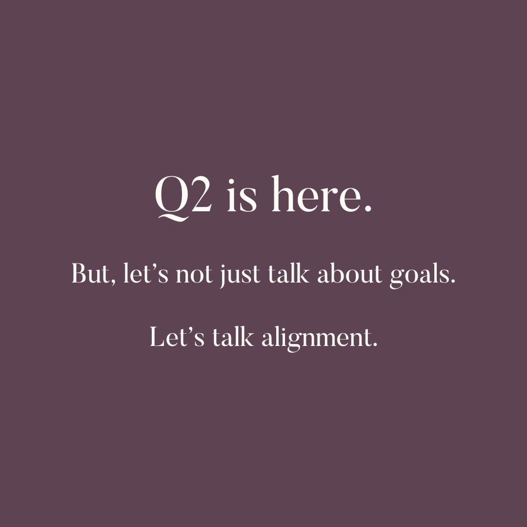 Q2 is officially here.
And while “quarters” are something we often only associate with business, they’re actually a great way to pause and check in on life, too.
You don’t have to own a business to ask:
Is the way I’m spending my time aligned with the life I actually want to live?
Do my days reflect what I say matters most?
Where do I need a pause, a pivot, or a reset?
Whether you’re building a business, navigating a career shift, managing motherhood, or simply feeling the pull of something new…
This is your reminder: You’re allowed to recalibrate.
And you don’t need a crisis to do it.
Let Q2 be intentional.
I’d love to hear: What are you noticing as this new quarter of 2025 begins?