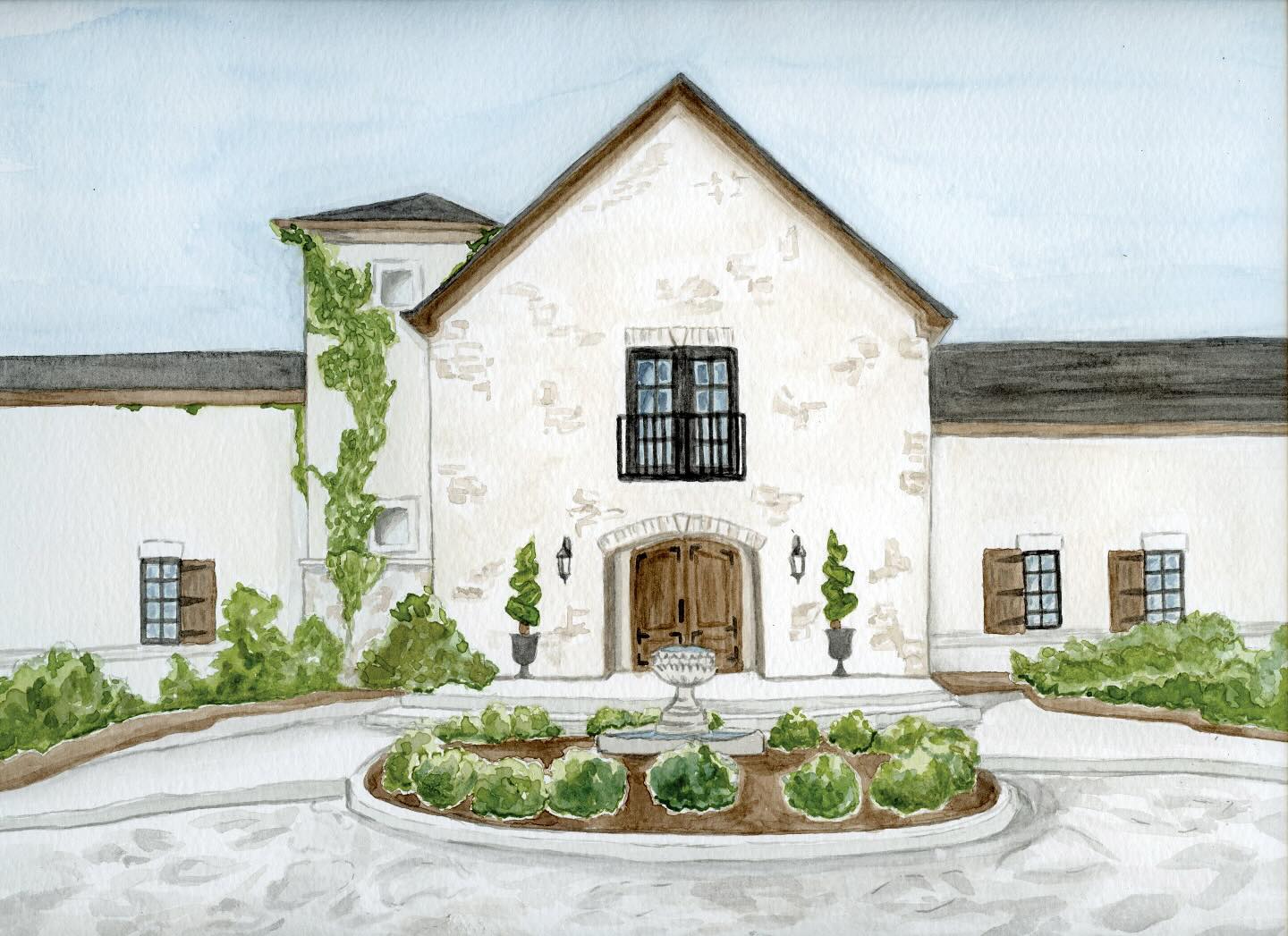 A recent watercolor venue portrait of Silver Oaks Chateau 🖌️ for a lovely invitation suite ✉️
STATIONERS: Did you know we offer both watercolor + illustration licensing? Both existing designs + custom. Interested? Let’s chat!
#customweddinginvitations #weddingvenuewatercolor #weddingvenueillustration #silveroakschateau #customweddingpainting #invitationdesign #invitationdesigner #watercolorweddinginvitations #watercolorvenuepainting