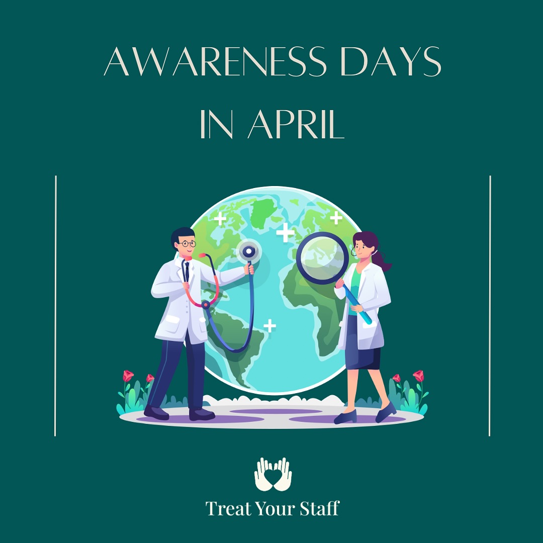 April is just around the corner, and we’re putting the spotlight on #StressAwareness, because supporting your team’s well-being isn’t just nice, it’s necessary. 💼✨
Here’s your quick guide for April Awareness Days you don’t want to miss :
🧩 2nd April – World Autism Awareness Day
A reminder that neurodiversity is a strength. Let’s create workplaces where every mind can thrive.
🙌🏻 7th April – World Health Day
This year, it’s all about health equity—because everyone deserves access to a healthier future.
🌎 22nd April - Earth Day
A Day when the whole plant unites in saving our most precious Mother Earth. We’ll share team activity ideas - at @treat_your_staff we are a fan of Beach Cleans.
🕺 24th April – On Your Feet Britain
Time to ditch the desk! A national call to get up, active, and break those long sitting streaks.
⚠️ 28th April – World Health & Safety Day at Work
Because a safe workplace isn’t just a policy—it’s a promise to protect your people.
At @treat_your_staff we’re here to help you turn awareness into action, because happy, healthy teams drive real business success.💚
👉🏻Stay tuned for practical tips, science-backed insights, and easy ways to reduce workplace stress. 🙌🏻
#AprilAwareness #TreatYourStaff #WorldAutismAwarenessDay #WorldHealthDay #OnYourFeetBritain #HealthAndSafetyAtWork #EmployeeWellbeing #WorkplaceCulture #LondonBusiness #HRCommunity #WellbeingAtWork #CorporateWellness #HappyEmployees #PeopleFirst #UKSmallBusiness