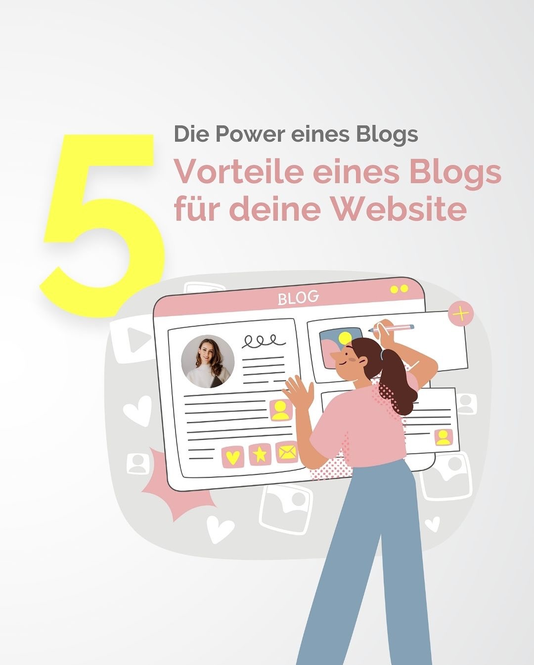 Ein Blog ist mehr als nur ein Text auf deiner Website – er bringt dir Sichtbarkeit, Vertrauen, Reichweite und sogar neue Kunden.
Mit jedem Beitrag w