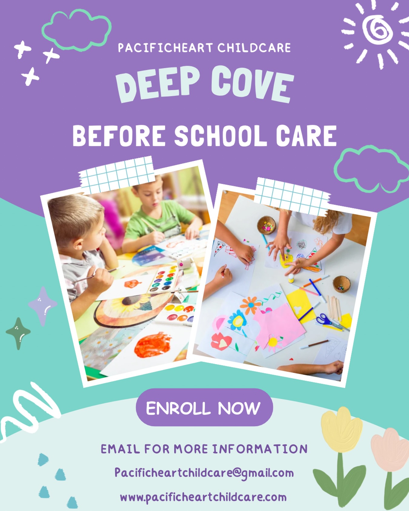 We’re excited to share that we have some morning care spots available at our Deep Cove location. It would really mean a lot if you could help spread the word.
Thanks so much!
#childcare #deepcove #vancouverislandchildcare #pacificheartchildcare #childrenneedtoplay