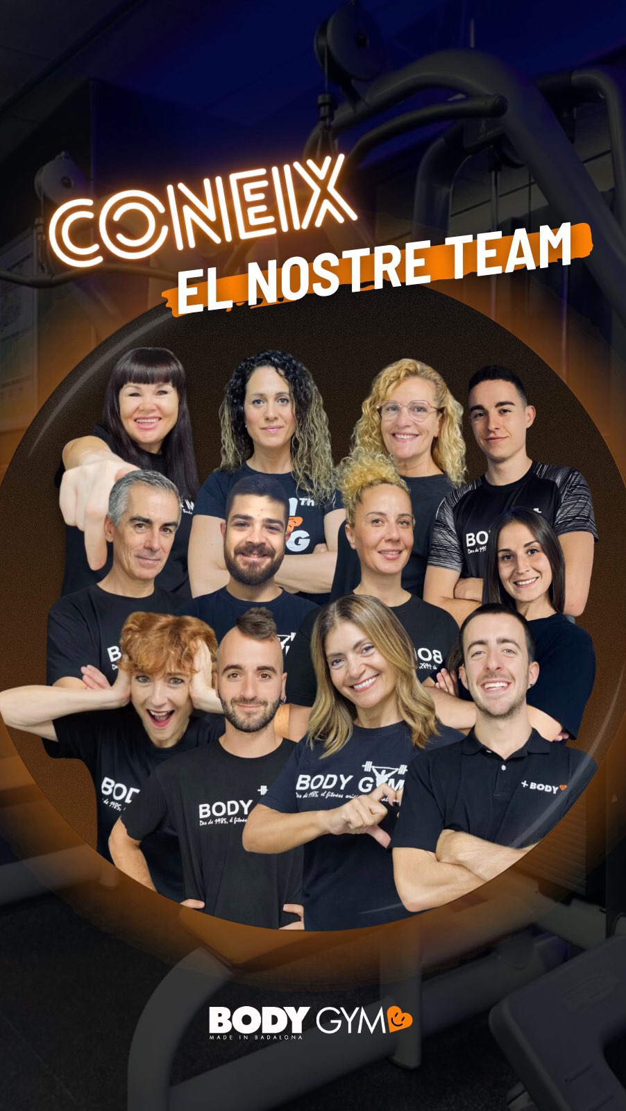 Som els qui et donem suport en cada entrenament, els que et recorden per què vas començar i els que celebren cada petit progrés amb tu.💫
Som els qui fan que Body Gym sigui més que un gimnàs!🧡
T’agradaria conèixer més sobre el nostre team?🤔
#bodygymteam #team #mesqueungimnas #fitness #gym #salut #routine #healthylive #workout #effort