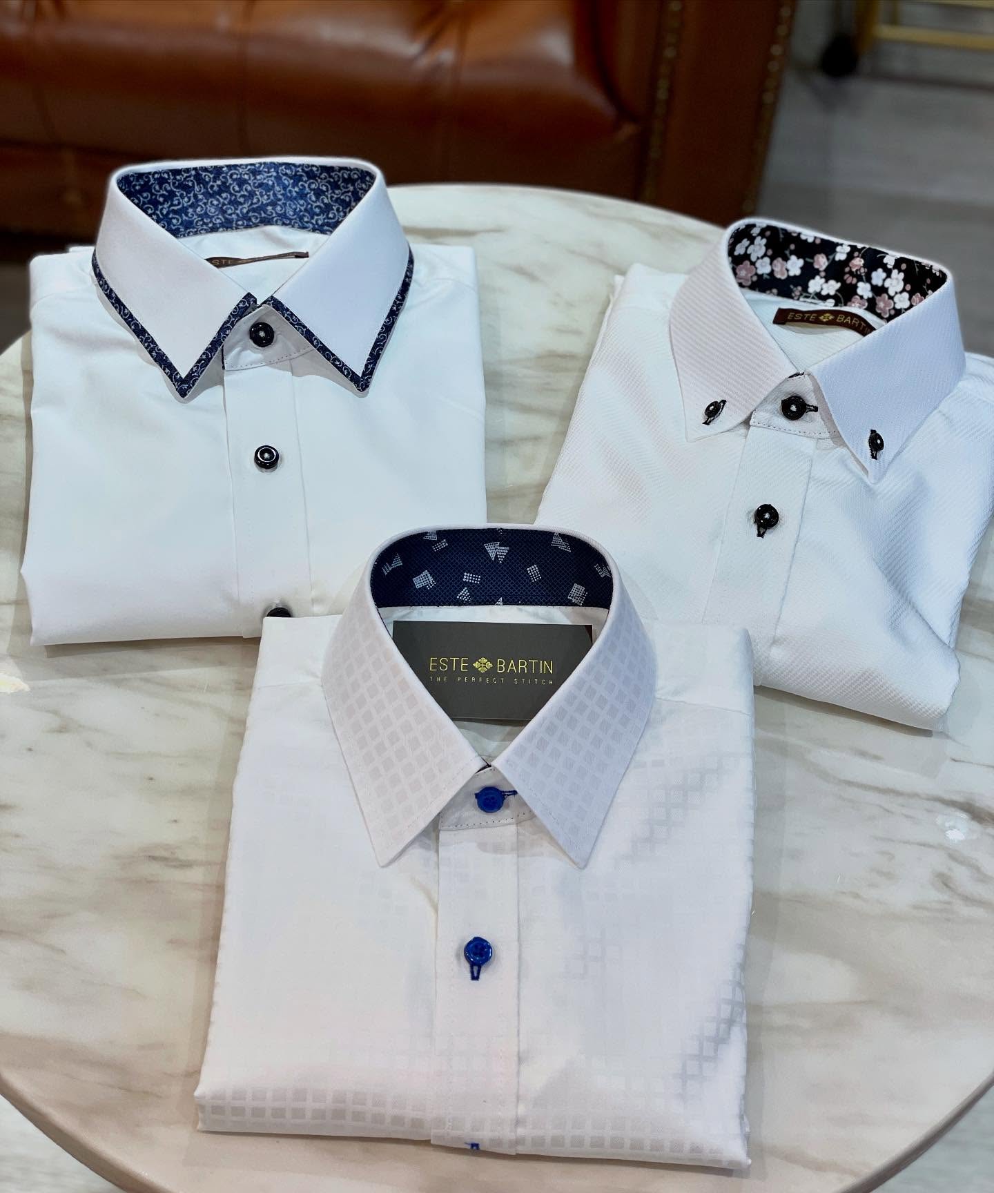 Add customization details to plain white shirts to enhance their appearance and make them stand out, avoiding a dull or ordinary look! 👔👞
#sgtailor #estebartin #inhousefactory #localtailor #customadetshirt #tailormade