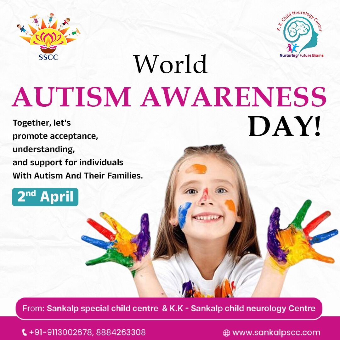 ππ World Autism Awareness Day ππ
Let's come together to promote acceptance, understanding, and support for individuals with autism and their families. π€β¨ Every individual is unique, and embracing differences makes our world a better place! ππ‘
Join us in spreading awareness and fostering inclusion. π«π
π
Date: 2nd April
π From: Sankalp Special Child Centre & K.K. Sankalp Child Neurology Centre
βοΈ Contact: +91-9113002678, 8884263308
π Visit: www.sankalpscc.com
#WorldAutismAwarenessDay #AutismAcceptance #InclusionMatters #SupportAutism #Neurodiversity π