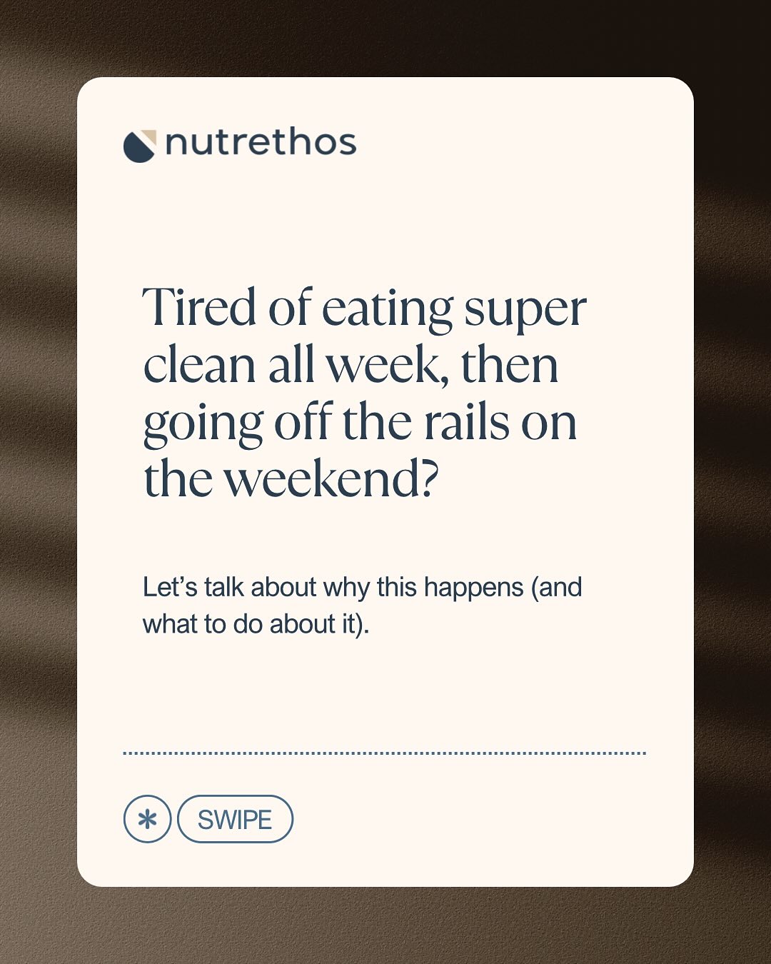 This is you?
Weekdays: 🥦🍲🥗🥒🥑🍌🍎
Weekends: 🧇🥓🌭🍝🍣🍦🍫🌰🍺🥃
It doesn’t have to be!
#dietitian #nutrition #foodrules #weightlosssupport #healthychoice #healthtalk