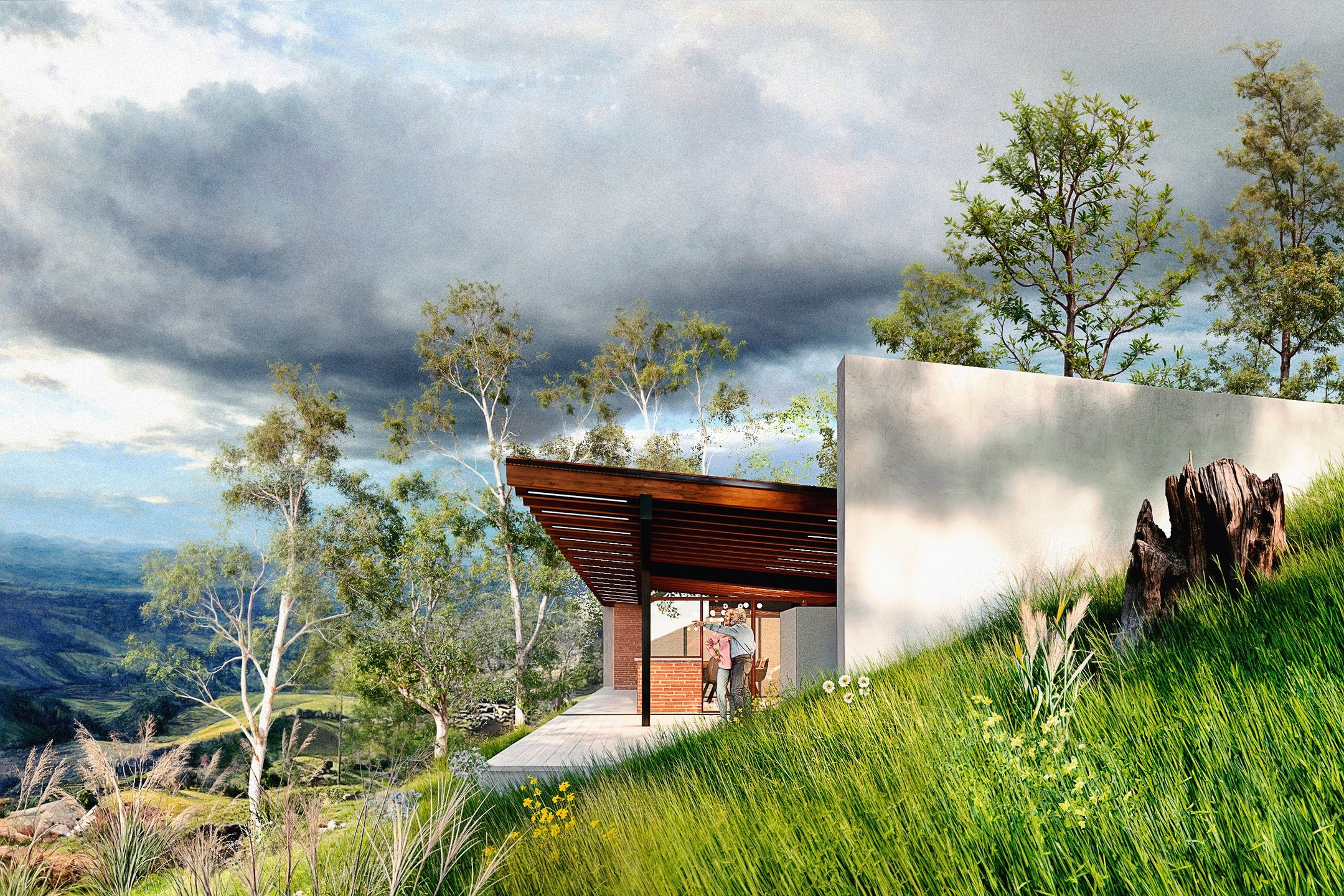 Más que una construcción, Refugio Silente es una extensión del territorio. Su implantación responde a la morfología del terreno, adaptándose con precisión a la pendiente y logrando un equilibrio entre presencia y sutileza. La arquitectura no se impone, sino que se funde con la topografía, dialogando con el paisaje andino a través de su materialidad y geometría.
Las terrazas y voladizos prolongan la experiencia espacial, diluyendo los límites entre lo construido y lo natural. El juego de luces y sombras acentúa su conexión con el entorno, mientras que las vistas enmarcadas invitan a una contemplación pausada del paisaje.
Descubre más en nuestra web: www.sommetestudio.com
#architecturedesigner #archviz #architecture #archilover #arquitetura #arquitecturaydiseño #sustentabilidade #sustainableliving #archdaily #dezzen #architizer #susteinabledesign #carchi #tulcan #ecuador