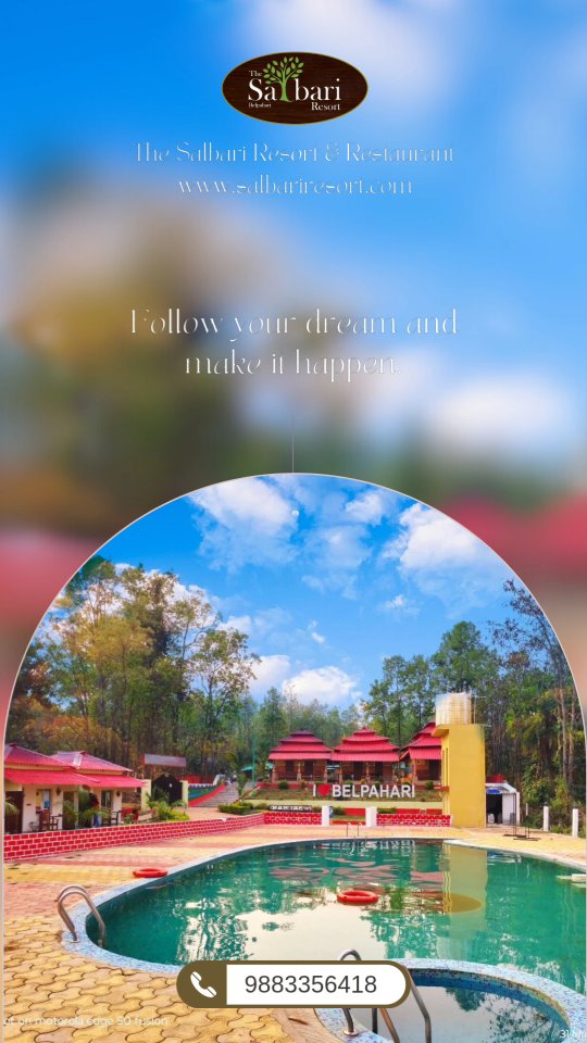 "Experience unmatched luxury at Salbari Resort! ✨🏡 From spacious deluxe rooms to a refreshing swimming pool, and a multi-cuisine restaurant offering mouthwatering delicacies—we have it all! 🌿🍽️🏊♂️
Indulge in nature’s tranquility while enjoying modern comforts. Your perfect getaway awaits! 🌳💙
📞 Contact: +91 9883356418
🌐 Website: www.salbariresort.com
#SalbariLuxury"
Salbari, Resort, Luxury Stay, Amenities, Facilities, Swimming Pool, Multi-Cuisine Restaurant, Deluxe Rooms, Super Deluxe Cottages, Swiss Tents, Comfort, Peaceful Escape, Tranquility, Nature Retreat, Hospitality, Rejuvenation, Staycation, Scenic Views, Relaxation, Adventure, Refreshing Experience.
#SalbariResort #SalbariLuxury #LuxuryInNature #StayWithUs #ResortLife #ForestRetreat #TranquilityFound #UnwindAndRelax #LuxuryEscape #DeluxeRooms #SwimmingPoolVibes #MultiCuisineDining #FoodLovers #WildernessVibes #ScenicViews #NatureRetreat #AdventureAwaits #BookYourStay #TravelWithUs