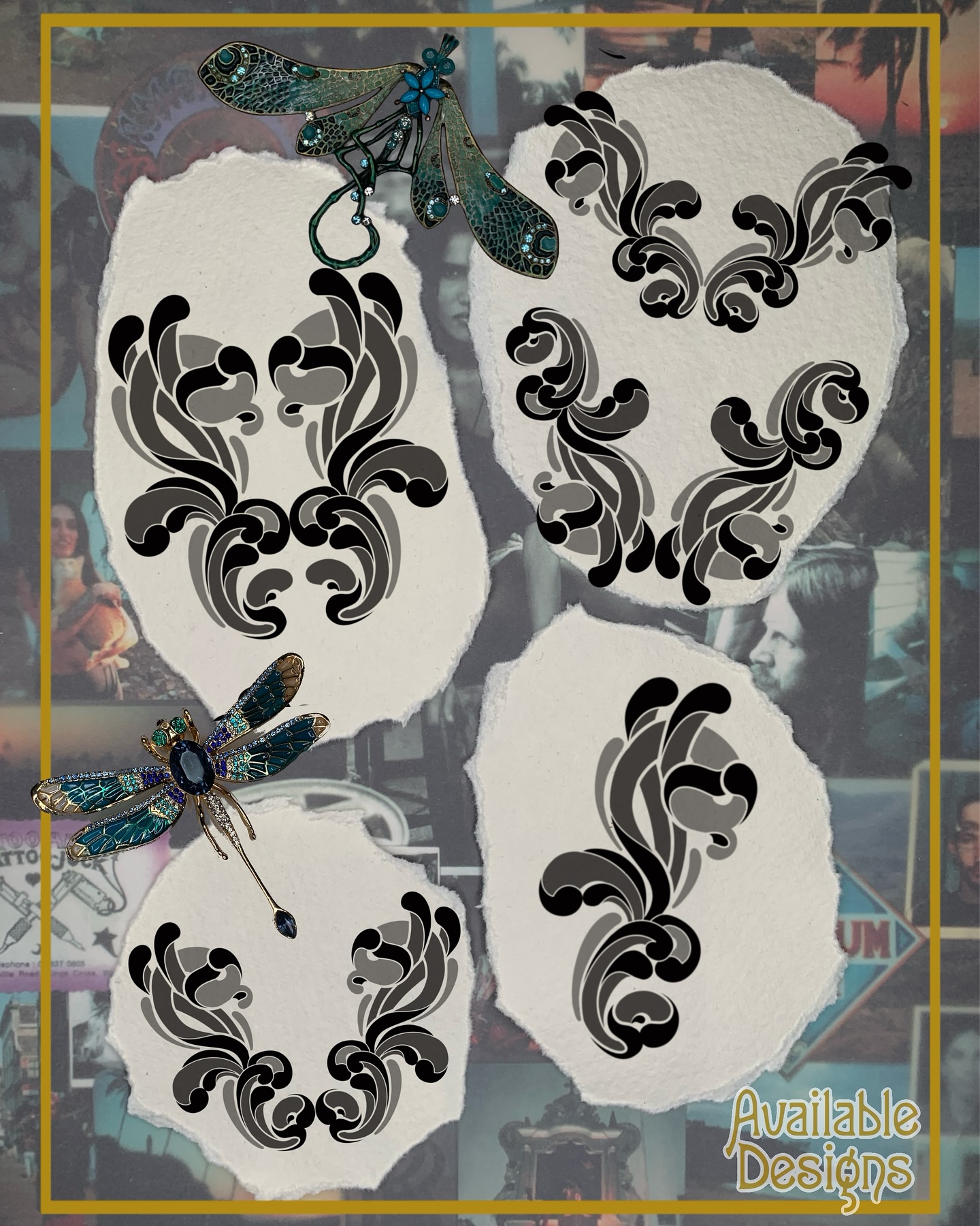 ✤ Available Designs ✤
These would be in Dotwork and suits both large and small scale.
Check out the Mock Ups on models for placement inspiration.
If you like to enquire or book in, awesome! Thank you.
There is no obligation to book when you enquire.
* Email - gets priority - Link in Bio
* DM - Link in Bio
Based at:
@tengu.tattoo.studio, Clifton Bristol.
Thank you 💜
Take care
Hx
#dotworktattoo #availabledesigns #artnouveautattoo #bristoltattoo #tattoodesigns