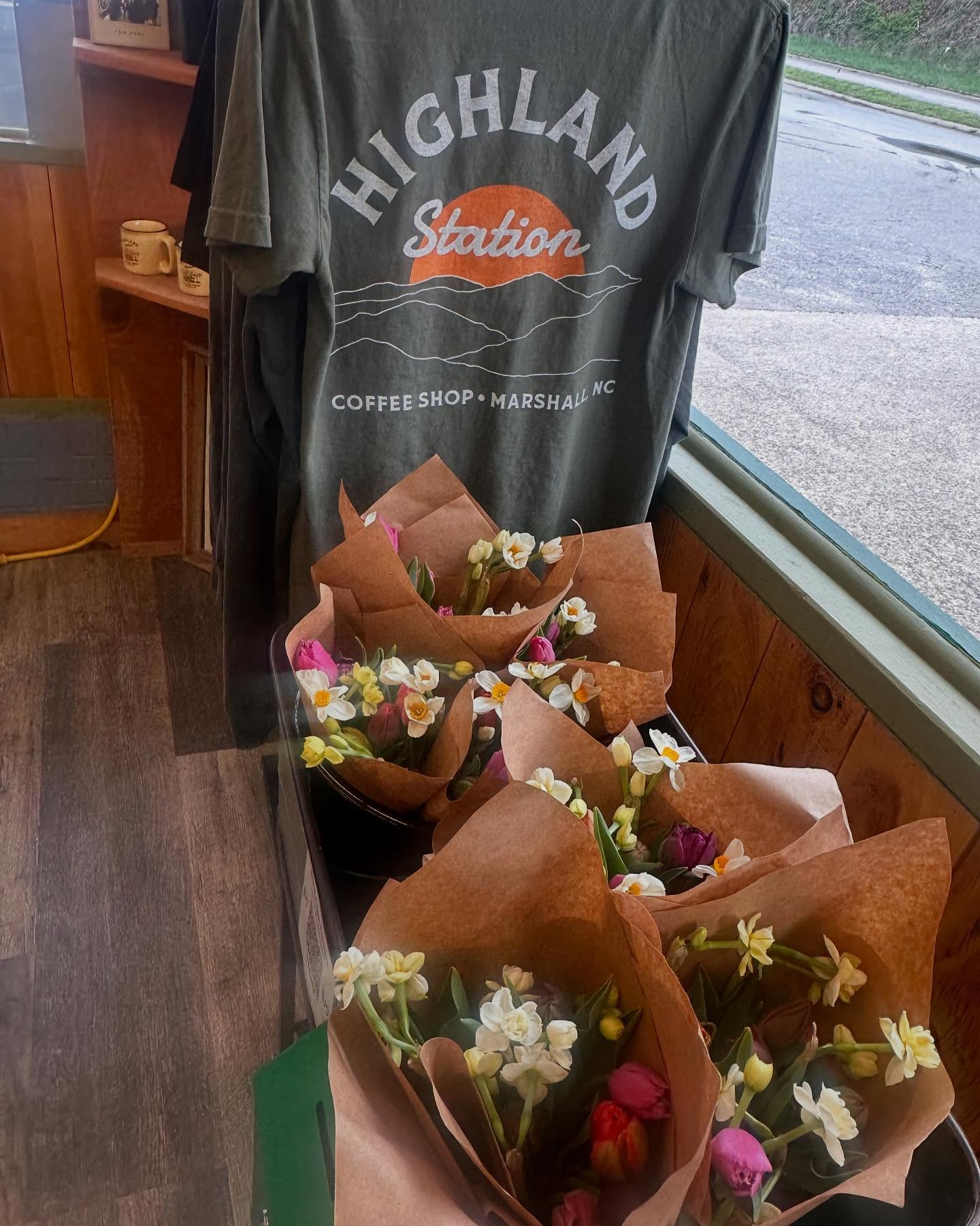 Fresh spring bouquets restocked at Highland Station in Marshall!