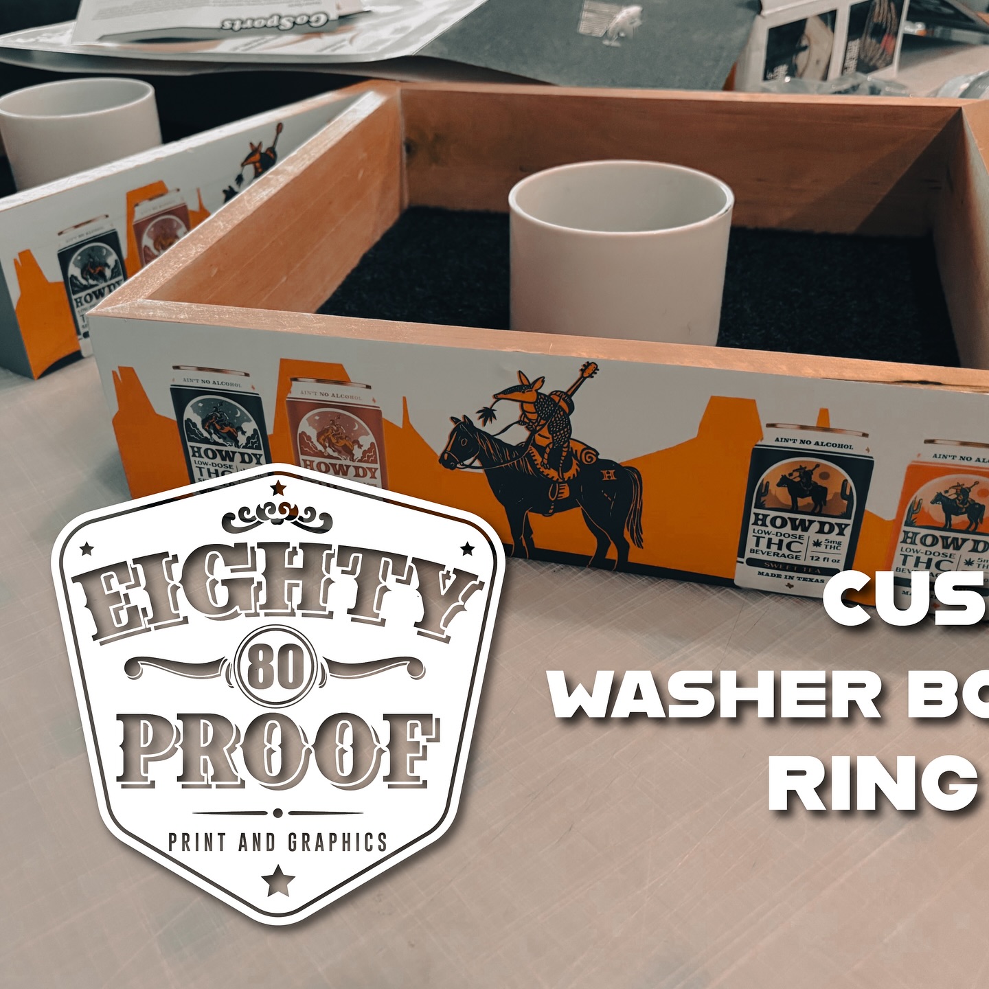 Let the backyard games begin!!! Customize your boards today!
#eightyproofprintandgraphics #80proof #eightyproof #decals #banners #posters #wraps #customshirts #htv #screenprint #dtg #digitalprint #sublimation #puzzles #coasters #phototiles #houston #texas