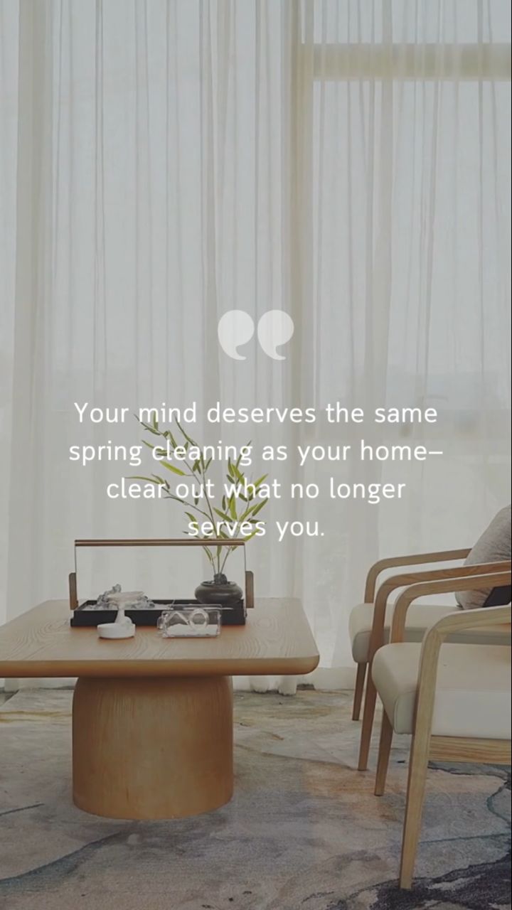 Declutter your space and your soul. 🧘🏽♀️ #MentalSpringCleaning