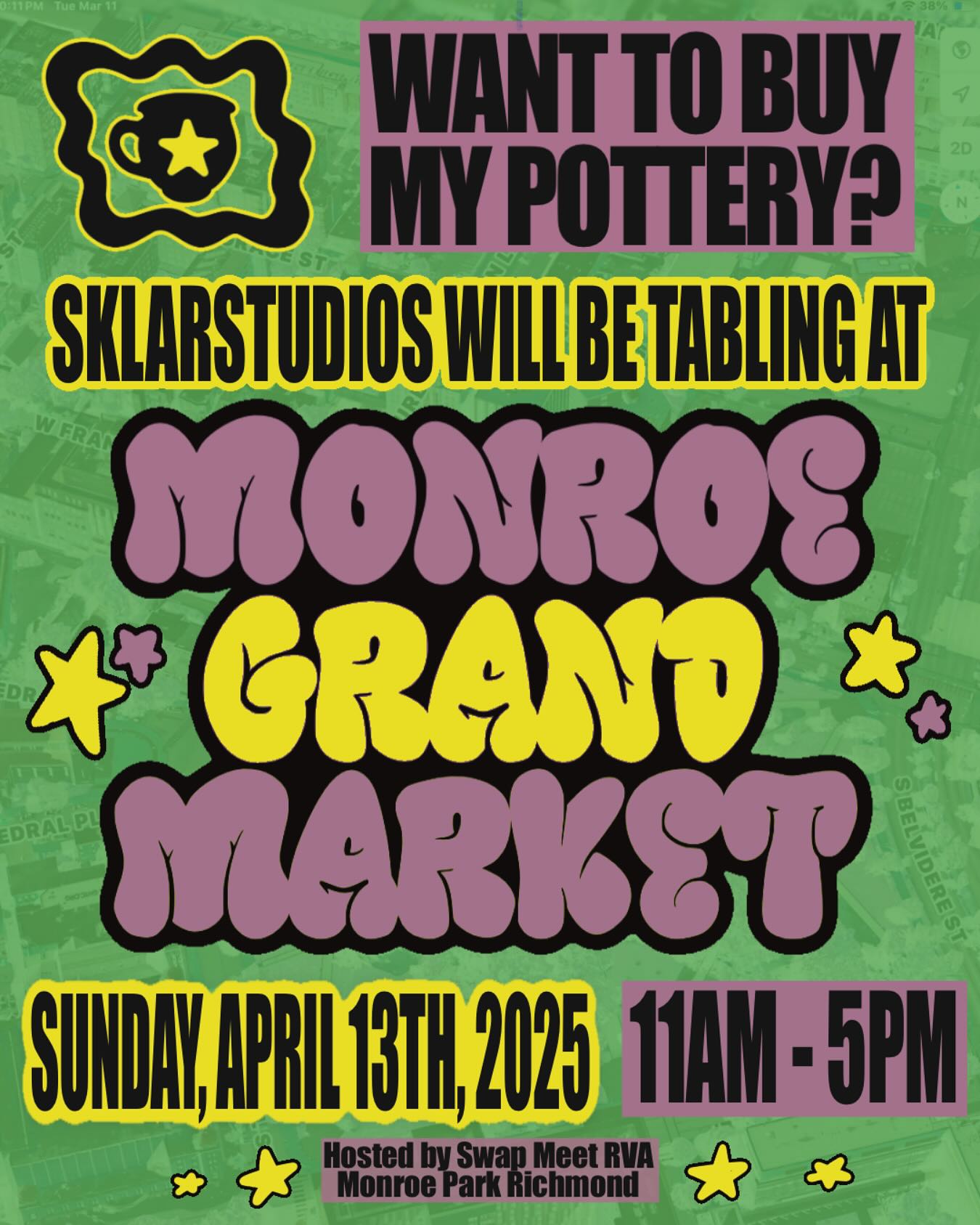 So excited to be tabling at @swapmeetrva Grand Monroe Market next Sunday!! Come by and say hi!!