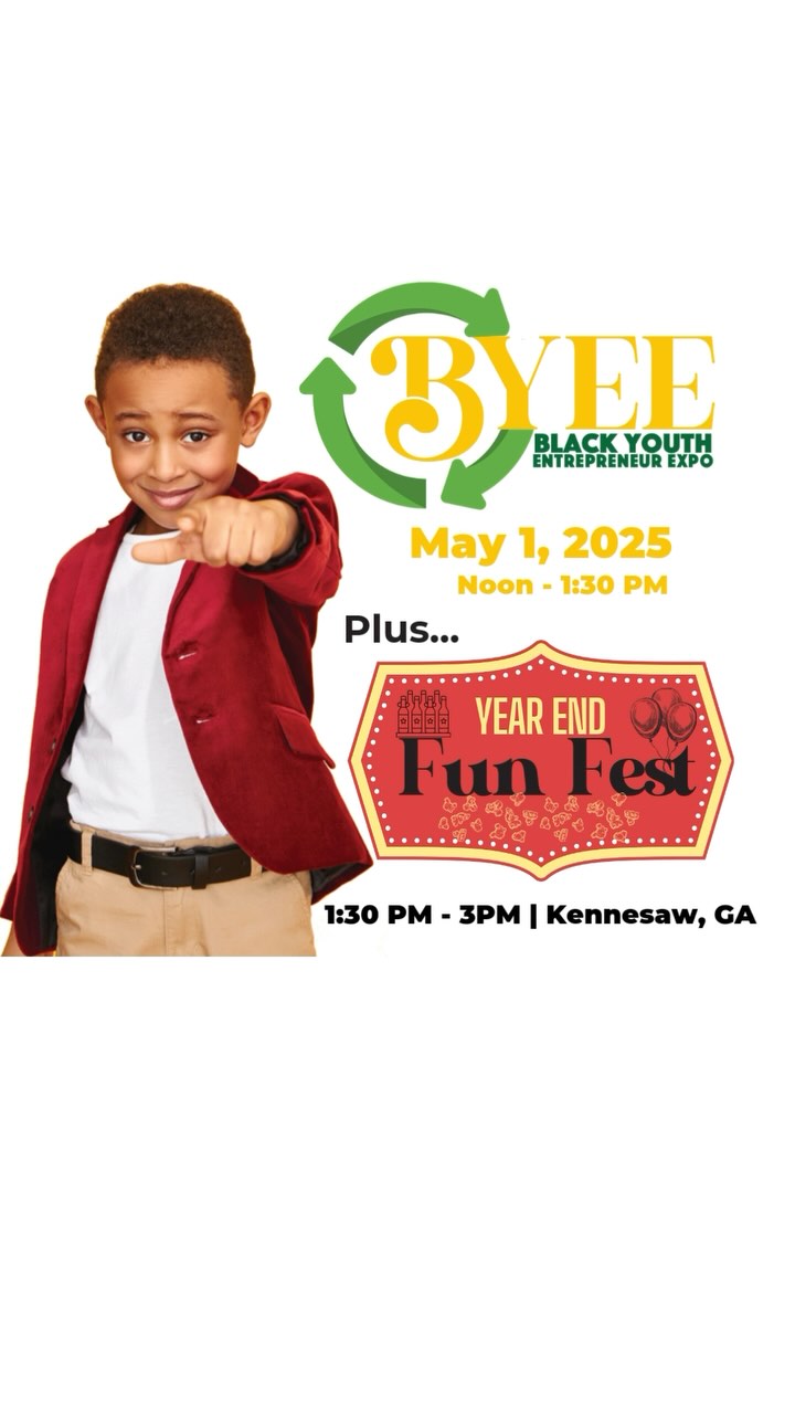Our 2nd Annual B.Y.E.E. is coming up and we can’t wait to share in the fun with you!
If you have a young entrepreneur that is interested, please visit our website or scan the QR code for more information! Vendor registration closes on Tuesday, April 22nd at 11:59 pm.
If you’re interested in being an attendee, admission is F R E E but we do ask that you come prepared to support our youth with your dollars!
All business vendors are automatically entered into our competition for best food item, best table presentation etc.
We will also have fun games for everyone to participate in as well!
We hope to see you soon ✨