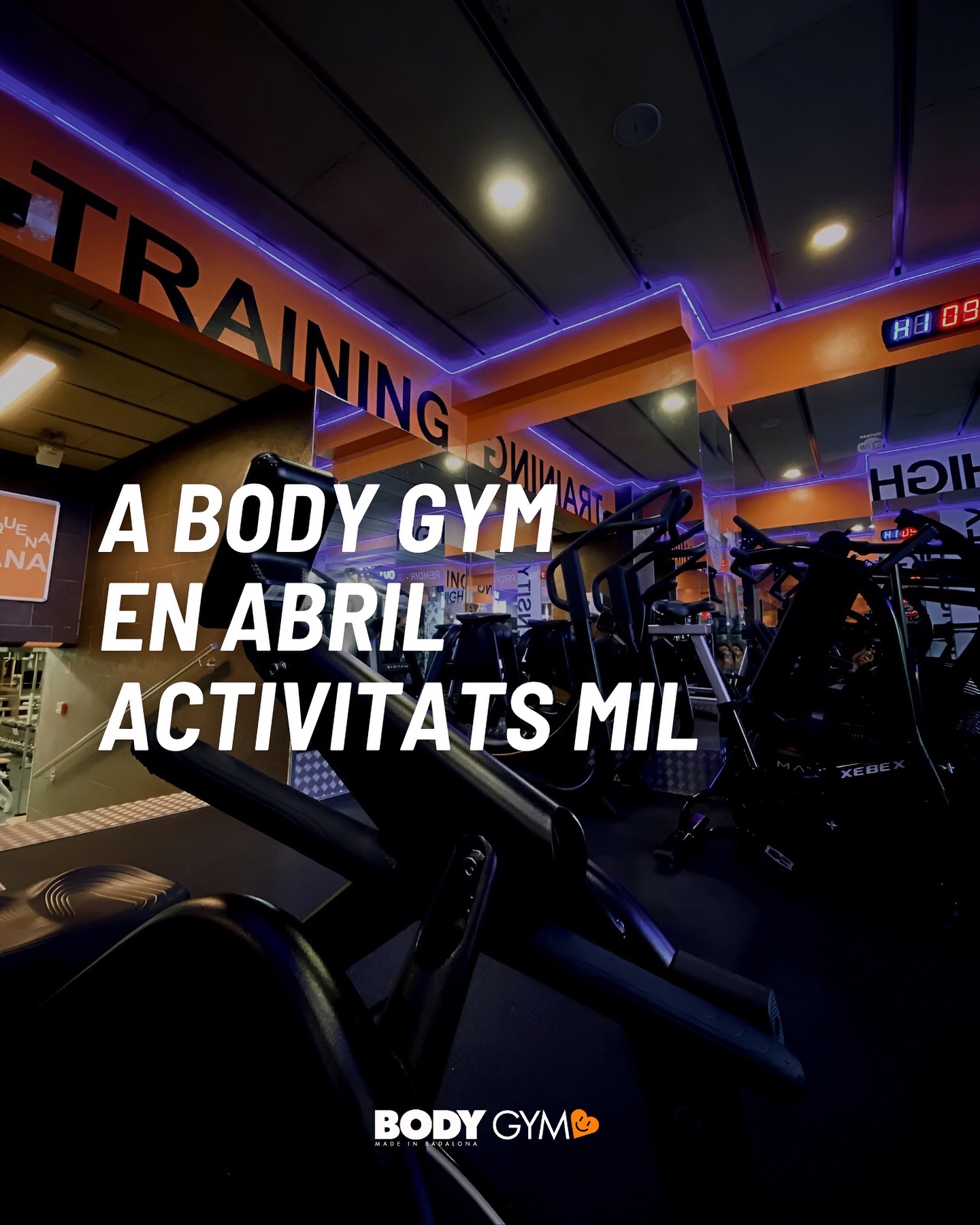 Aquest abril, entrena amb força i constància al Body Gym!🤩
No deixis passar el mes sense venir a les nostres classes més potents. Tenim activitats dirigides al fet que puguis complir amb els teus objectius: 🔥
- 🏋🏻♂️HIIT, ideal per a deixar anar l’estrès i tornar amb tot després de Setmana Santa.
- 🧘🏻♀️Pilates, perfecte per a connectar cos i ment aquest abril.
- 🚴🏼Cycling, per a pedalar més enllà dels estancaments d’aquest mes d’abril.
Enfoca’t i prepara’t per a un abril ple d’energia en Body Gym.💪🏼
#bodygym #body #gym #hiit #cycling #fitness
#activities #abs #abdominals #motivation #workout #directedactivities #constancy