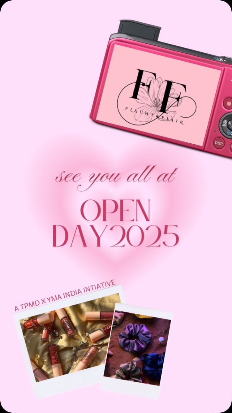 Catch Flaunt & Flare at Open Day 2025!
From glam gloss to iconic scrunchies, don’t miss the glow-up. Be there.
#openday2025 #srunchies #lipgloss #pune #puneevents #medicine #ylo #fyp #communityservice #explore #youthled #healthcare #youthledorganization