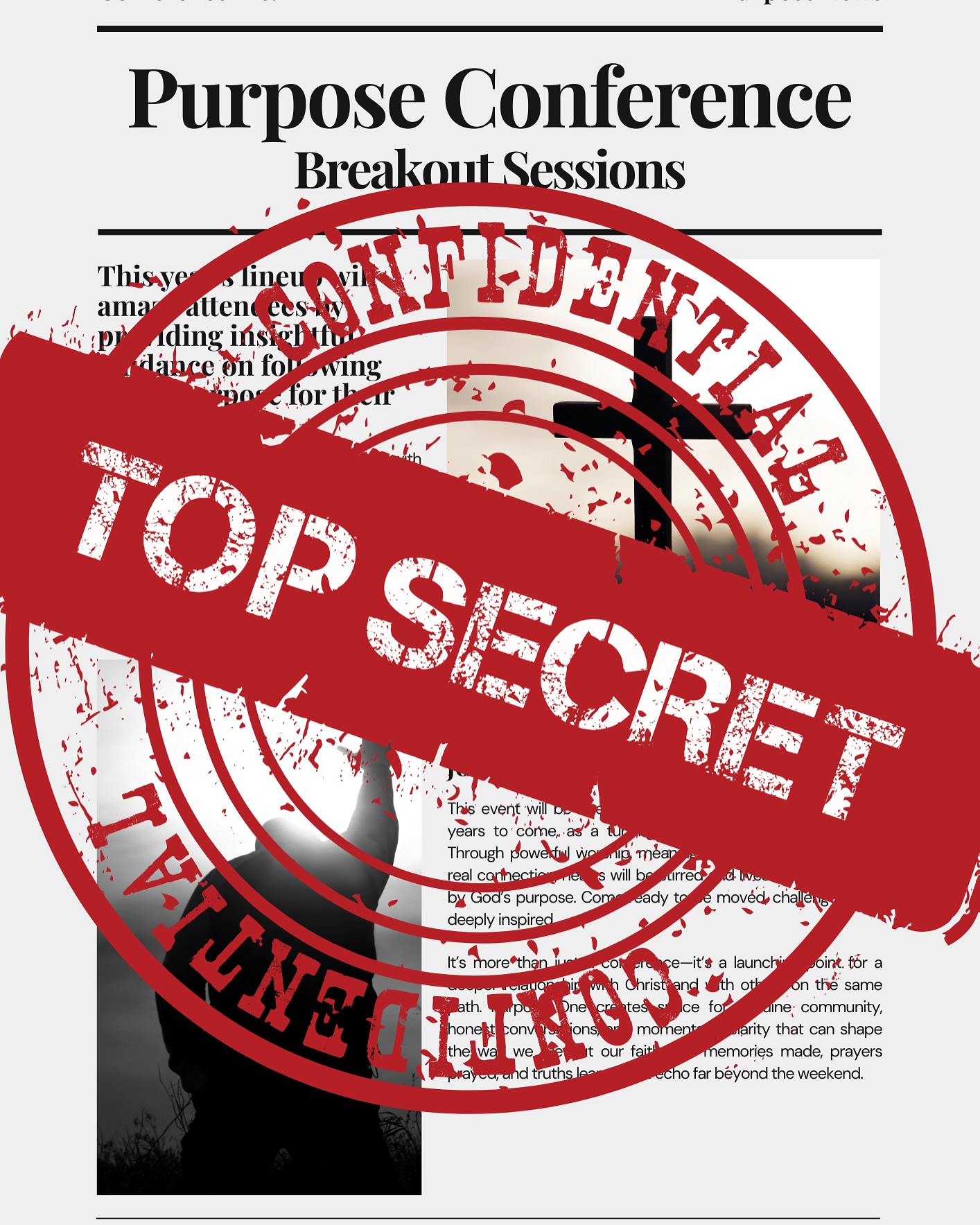 LEAK ALERT: our Purpose breakout sessions are too good to keep secret.
Get a sneak peek at the sessions that’ll help you grow in faith, confidence, and purpose.
This one? It’s all about Making the Bible Cool—a can’t-miss session that’ll leave you fired up and spiritually refreshed.
And psst... there are more files to go through. Stay tuned as we slowly reveal the full report on every breakout coming your way.
Register now for early bird pricing—spots are limited and this thing’s gonna be packed.
#PurposeOne #BreakoutSessions #FaithGoals #ConferenceLeak #GrowInPurpose