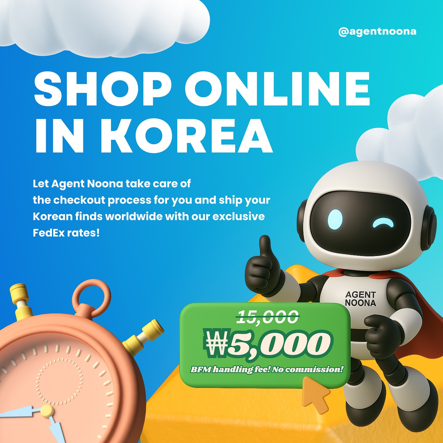 Shop online in Korea with ease! Let Agent Noona take care of the checkout process and ship your Korean finds worldwide with exclusive FedEx rates. 🌍📦
Low handling fees for every checkout exclusive to our warehouse users! We also offer assisted purchase for customers with existing Korean addresses for an additional cost.
We accept payments through:
PayPal (USD)
Wise (KRW) no add. fee
Direct Bank Transfer (KRW/PHP)
Note: Rates are based on daily exchange rates.
New to Agent Noona? Sign up now and get 10,000 KRW credits to use on your first shipment + your Free Korean address!
To know how it works, check the links in our bio.
#kaddyservices #koreanwarehouse #freeKoreanaddress #kpopgom #BFMservice #ateezgom #ateezwts #svtwts #jenniewts #txtwts #plavewts #plavego #svtgo #ateezgo #agentnoona