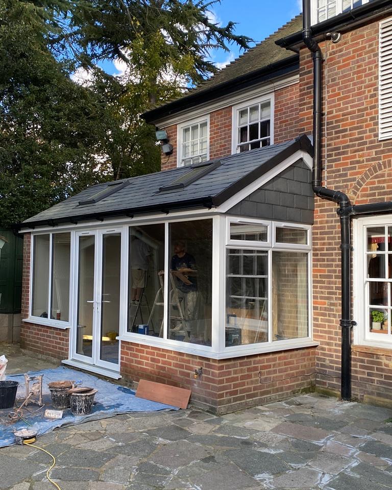 @prefixsystems WarmRoof installed with White UPVC windows and French door.
WarmRoof replaces conservatory roofs with a tiled and plastered ceiling, creating a useable space through out all seasons of the year.
We are closed over the bank holiday weekend, and will reopen on Tuesday the 22nd of April.
If you have any enquiries please send them over to our email showroom@gxhomeimprovements.co.uk
Thank you!