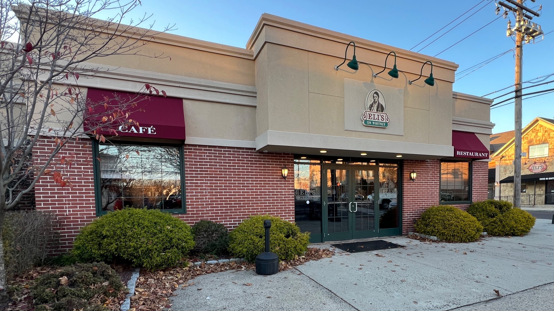 @elisonwhitney in Hamden, CT is nearing completion! This transformation includes a full exterior remodel alongside a vibrant interior renovation of the restaurant and bar spaces. Swipe to see the before-and-after, and stay tuned for the grand reveal—complete with new signage by our colleagues @artfxsigns—as this reimagined American Bar enters its 31st year. #HamdenConnecticut #LDLStudio #ElisonWhitney #restaurantdesign