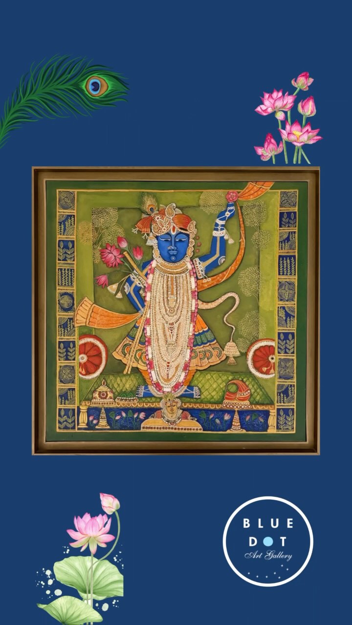 At Blue Dot Art Gallery :
Dr.Aditi Sharma & Ila Sharma creating soulful uplifting environment through Classical Haveli Sangeet welcoming Shreenathji -Krishnaji 🙏🕉️…to compliment the Contemporary Pichwai Paintings being displayed & bringing them to life!
“Darshana – Eternal Grace”
Now exhibiting at Blue Dot Art Gallery till 20th April | 11 AM - 8 PM
#pichwai #pichwaipainting #traditionalart #indianart #haveliSangeet #shrinathji #krishnaart #artexhibition #artshow #culture #heritage #fineart #artgallery #artindia #delhiart #hauzkhasvillage #artlover #artlovers #artoftheday #artcollector #handpainted #classicalmusic #indianclassicalmusic #devotionalmusic #templeart #artandmusic #spiritualart #indianheritage #artinspiration #indianartist