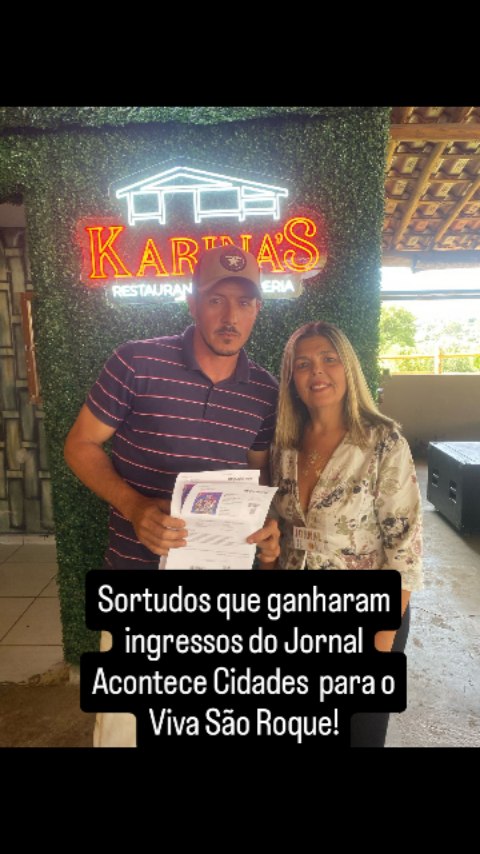 #jornalacontececidades
Ingressos sorteados pra quem segue o Karinas Restaurante e o Jornal Acontece Cidades!!