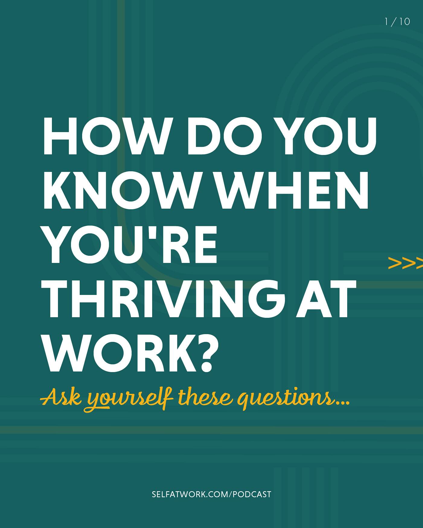 How do you know when you’re thriving at work?
For some, it’s a burst of creativity. For others, it’s speaking up more, setting boundaries, or simply not stressing out about the little things. Defining your personal indicators of thriving can help you stay aligned, spot when something’s off, and make more intentional decisions about your work and well-being.
What does thriving look like for you? What are the signals that you’re in the right place, doing the right work, with the right people?
Share your thoughts below, and check out episode 73 of Working Your Way to hear how Shannon O’Shields defines her own thriving state—and how you can do the same.