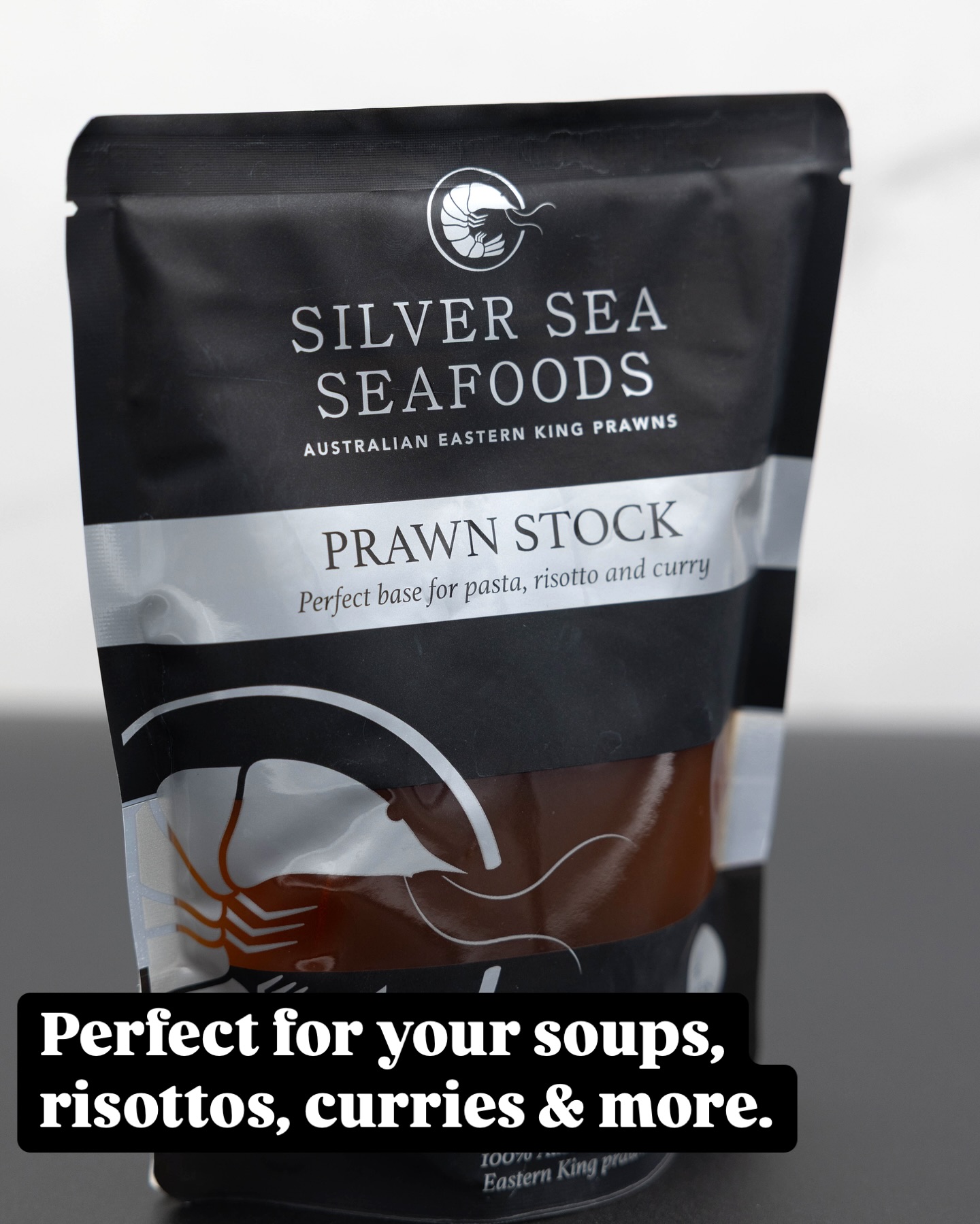 Our Prawn Stock is made the old fashioned way - no shortcuts, no nasties. It’s free from additives and packed with a clean, natural flavour.
We use the head, shells and any imperfect prawns from our vessel and other local Mooloolaba fishers, then simmer gently with red onion, carrot, ginger, garlic, lightly season and then double reduce.
This stock is nourishing, full of depth and flavour and makes the perfect base for soups, curries, risottos and more!
Real Ingredients & Real flavour.
🦐 Aussie owned and made using 100% Australian Ingredients
🦐 Gluten Free & low in sodium
🦐 No preservatives, No additives.
🦐 The first of its type & Shelf Stable pantry item
🦐 Recyclable Mono-Polymer Packaging
Currently taking Pre orders and available on our website in 300ml packs. Partnering with stockists and restaurants now.
#prawnstock #cookwithsilversea #noadditives #easternkingprawns #mooloolabakingprawn #newproduct #retail #chefs #restaurants