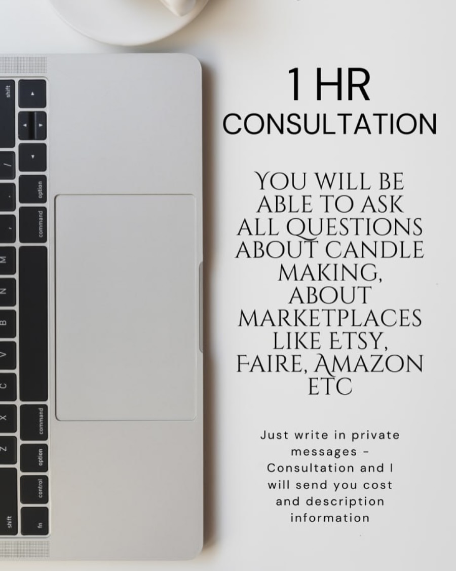 Want to start making candles, and selling them on marketplaces? Or do you want to create your own website?
You asked, I did, now a 1 hour consultation with me is available, in video or audio format. In Russian or English!
Just write a consultation in private messages and I will send you the details!