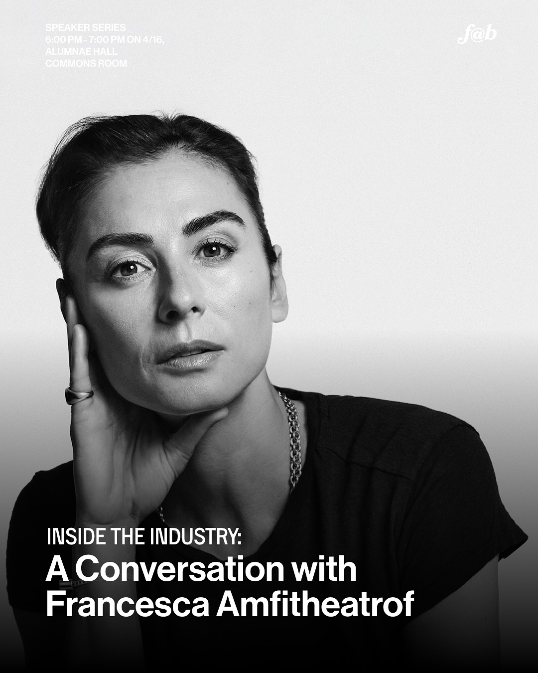 Francesca grew up in Italy, America, Russia, and Japan. After graduating from St. Martins and The Royal College of Art, she launched her jewelry line in 1994, later designing for Alessi, Chanel, Fendi, and Marni. She was Wedgwood’s creative director (2003–2008) and designed pieces for Muriel Brandolini, Giorgio Armani, and Karl Lagerfeld. In 2014, Tiffany & Co. appointed her as its first female Design Director, where she created the bestselling Tiffany T and HardWear collections. She became Louis Vuitton’s first Artistic Director of Jewelry and Watches in 2018. In 2025, she launched her own brand.
This conversation is a part of the Brown Fashion Week 2025 Speaker Series, and will be moderated by @noahcollander .
Please submit your RSVP via the link in bio. We look forward to seeing you there!
📍Alumnae Hall Commons
⏰ Wed, 4/16 @ 6:00 pm - 7:00 pm
—
Graphics:
@aniyahjleedesign
@marie.psd
