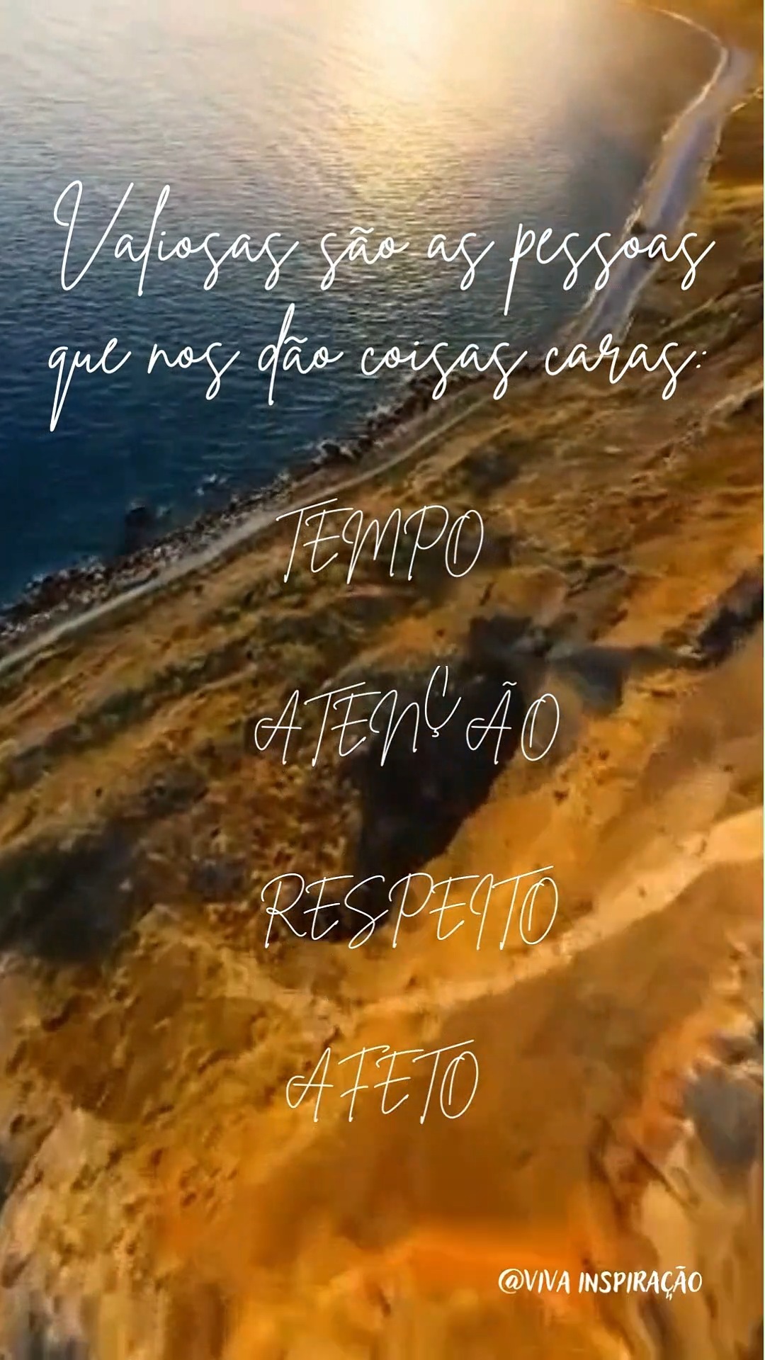 As verdadeiras riquezas da vida
Valiosas são as pessoas que oferecem os bens mais preciosos e intangíveis: tempo para estar ao nosso lado, atenção para nos ouvir, respeito para nos fortalecer e afeto para aquecer nossas almas. Essas são as conexões que realmente nos enriquecem. 💛✨
#Respeito #Afeto #ConexõesValiosas #vivainspiração