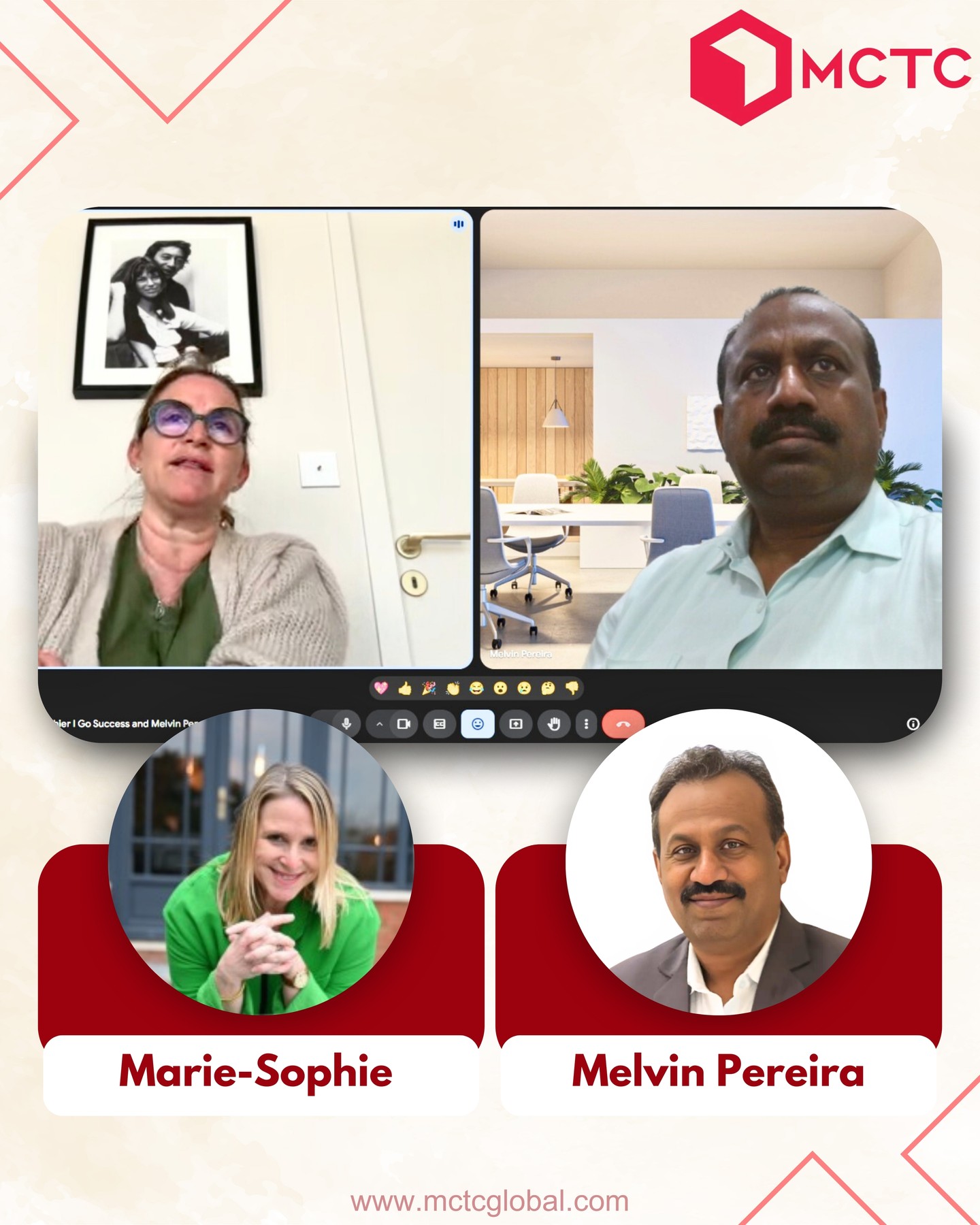 Great conversation with Marie-Sophie Robitaillie Gauthier from France.
She is the Founder of Go Success. a passionate Business Coach and Coaching d’Orientation Scolaire expert, guiding both professionals and students toward clarity, confidence, and success.
At MCTC Global, we thrive on meaningful global collaborations that inspire growth and transformation.
#MCTCGlobal #MelvinPereira #MarieSophie #GoSuccess #BusinessCoach #CareerCoaching #StudentSuccess #GlobalConnections #LeadershipSupport #FranceBusiness #Habitcoach #Leadershipcoach #BNI