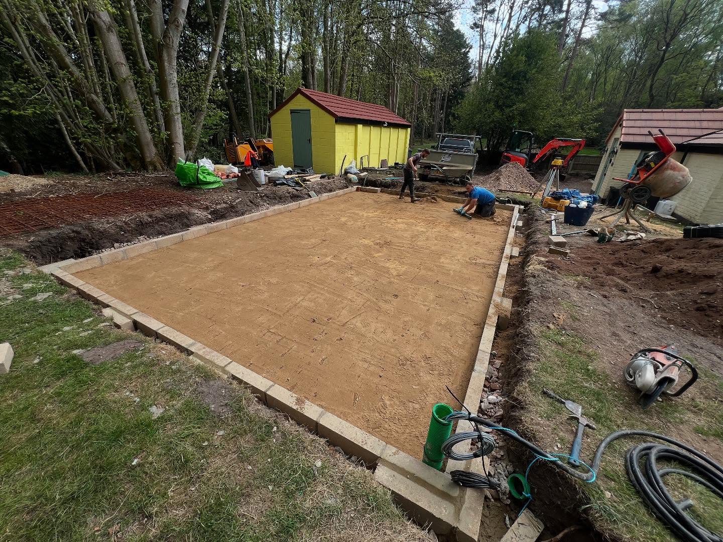 The client asked for a new garage floor slab. So we delivered.